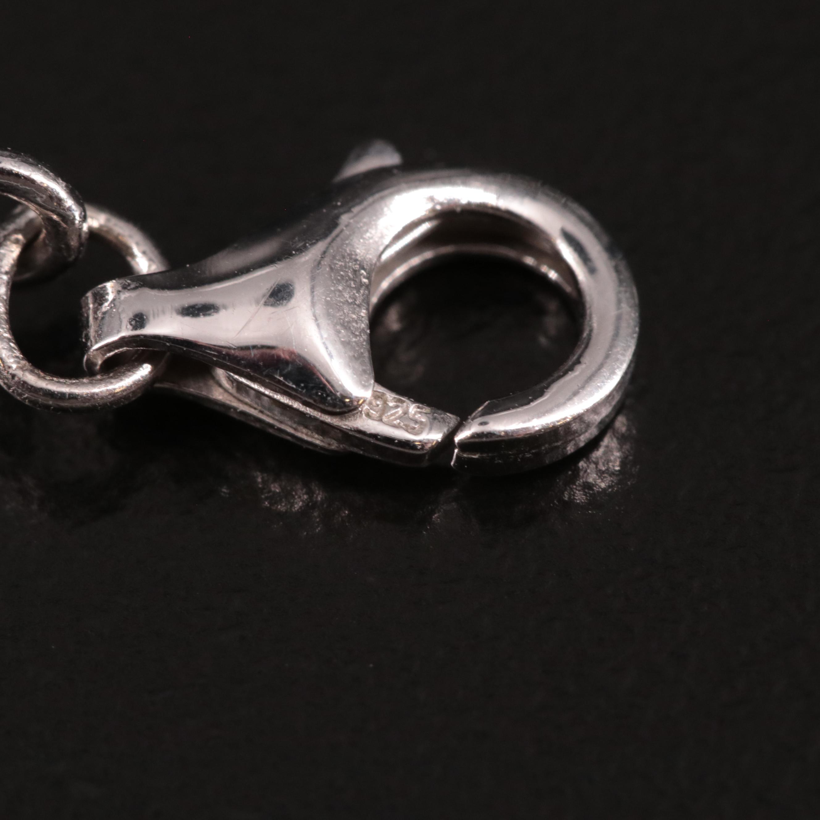 Sterling Diamond Infinity Link Bracelet