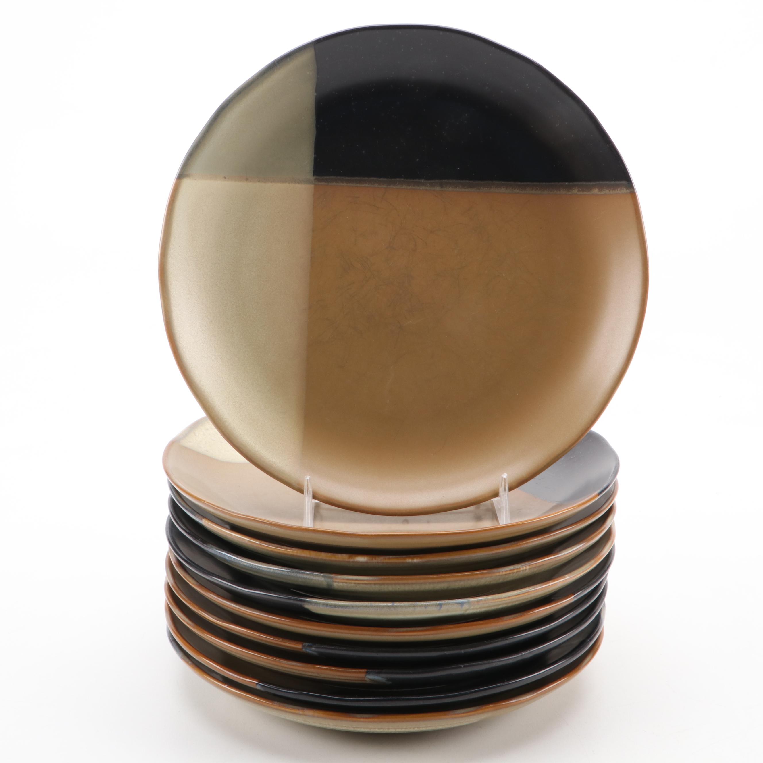 Sango "Gold Dust Black" Earthenware Dinnerware, 2004-2009