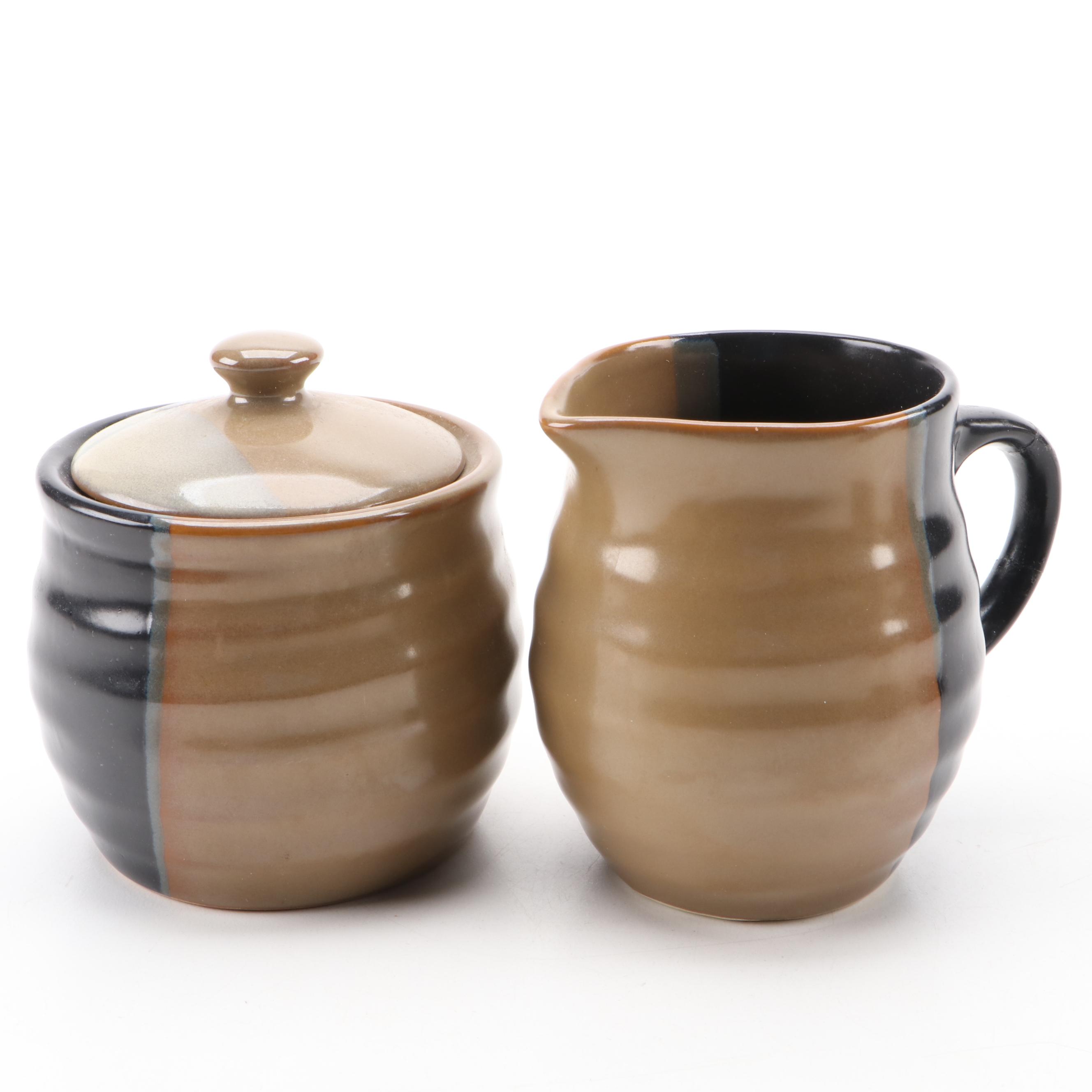 Sango "Gold Dust Black" Earthenware Dinnerware, 2004-2009