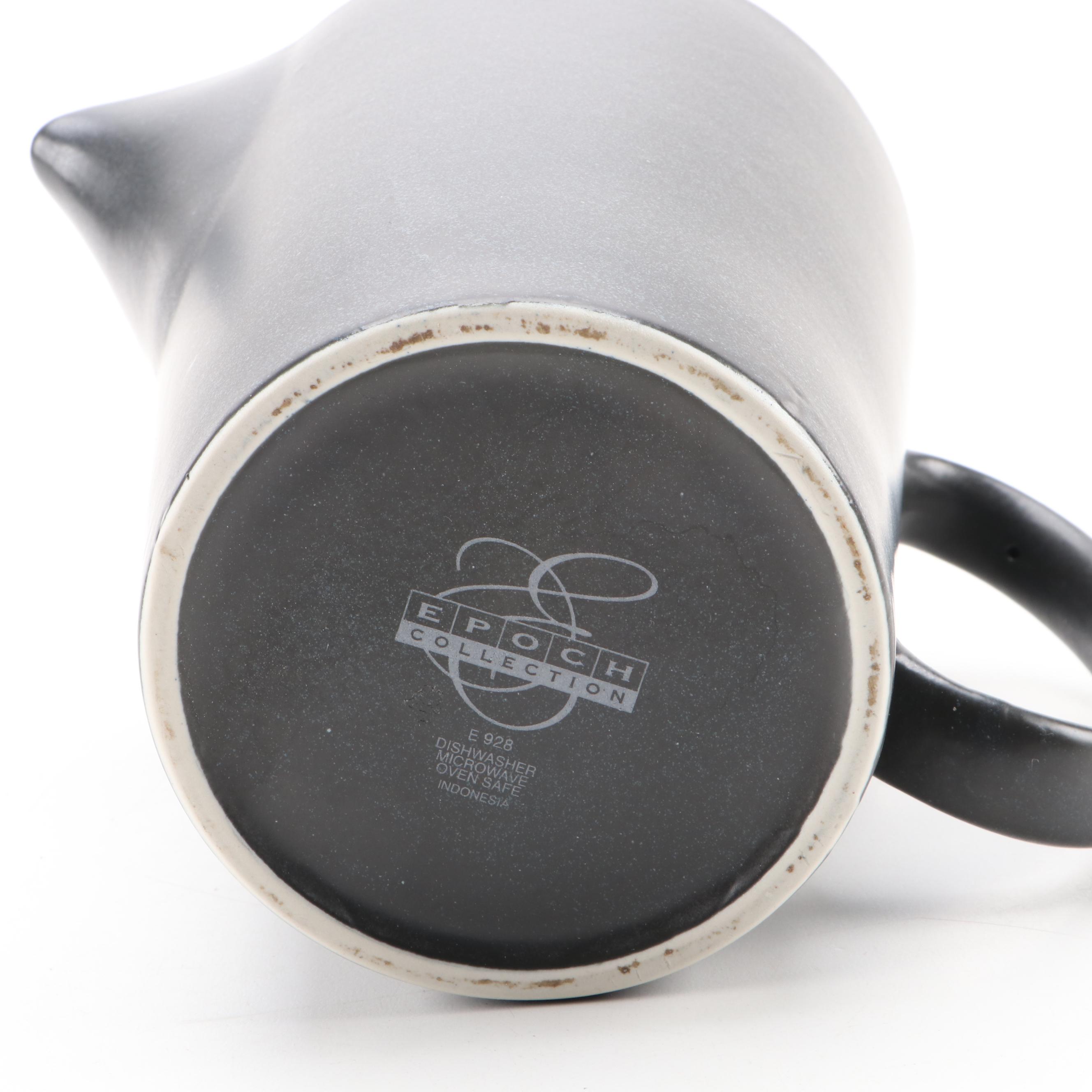 Sango "Gold Dust Black" Earthenware Dinnerware, 2004-2009