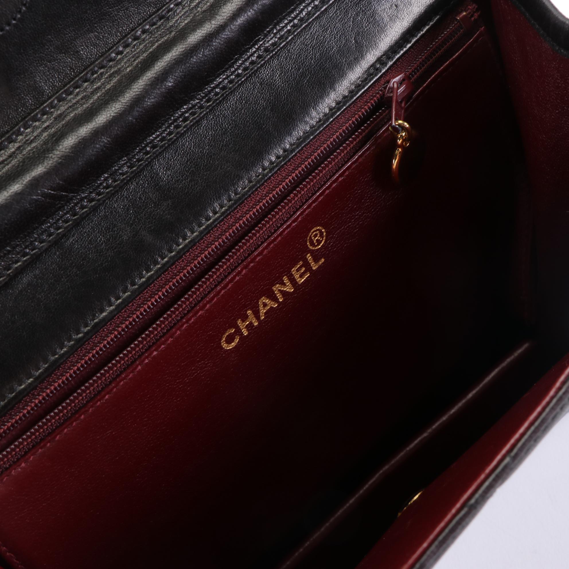 Chanel Flap Chain Strap Bag in Matelassé Lambskin Leather