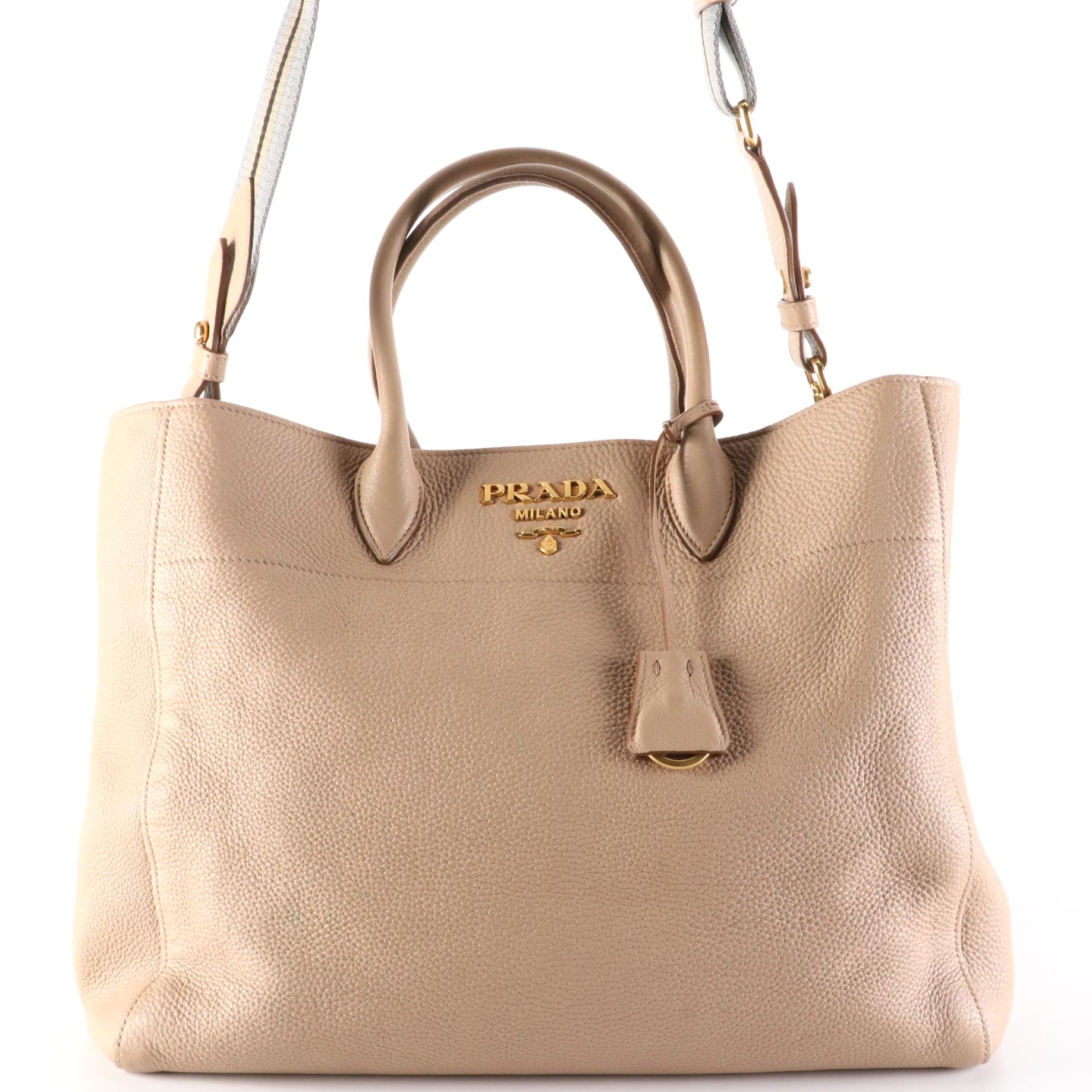 Prada Open Tote in Vitello Daino Leather