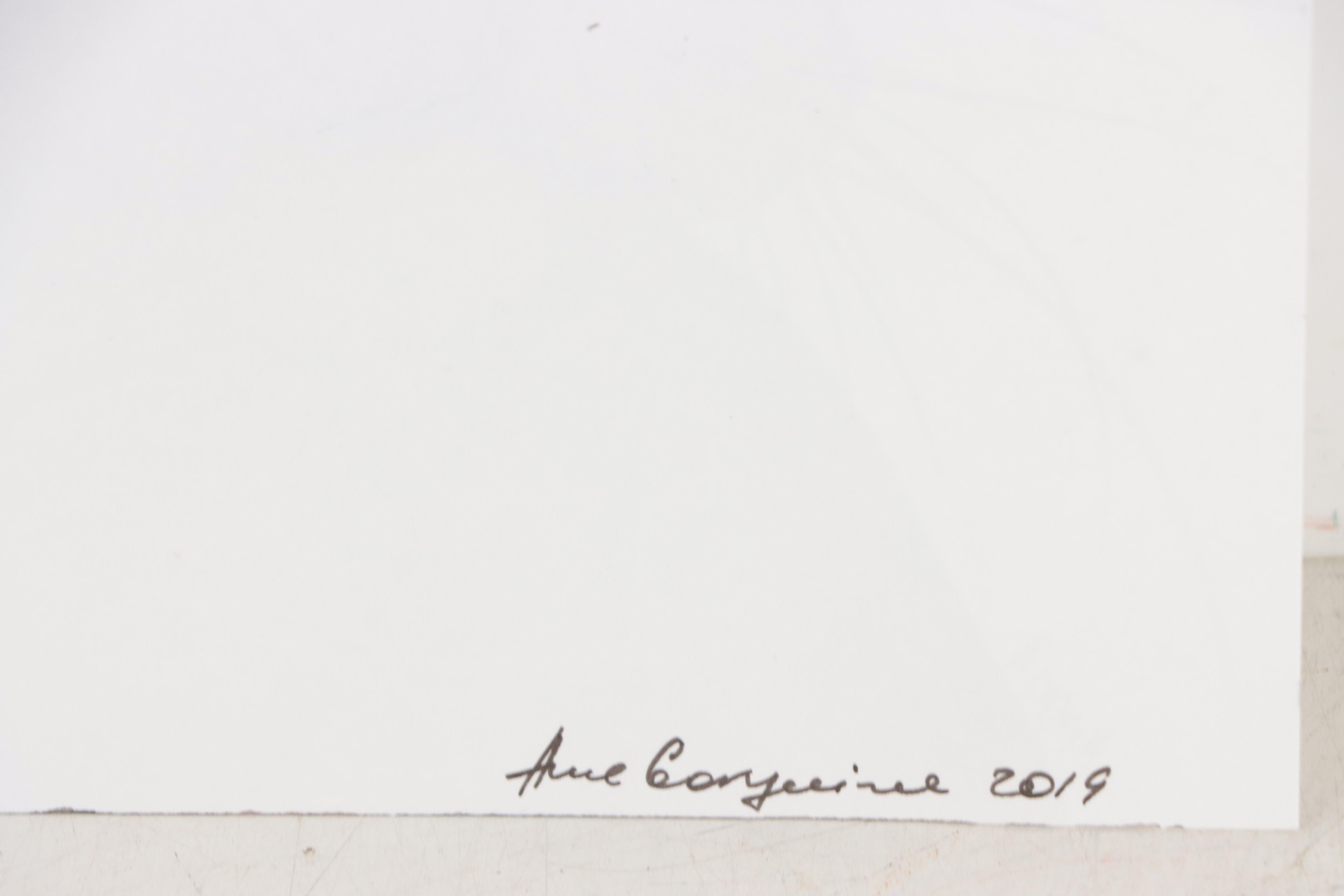 Anne Gorywine Watercolor Painting of Cows, 2019