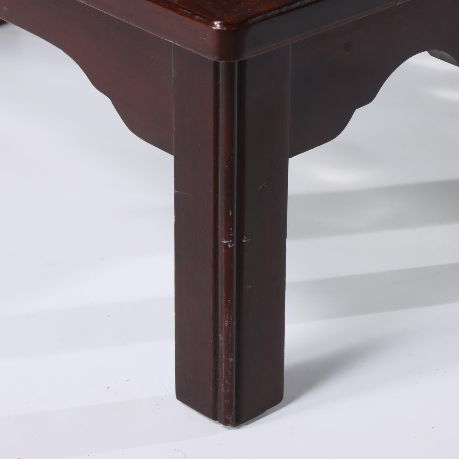 Set of Councill Craftsmen Federal Style Mahogany and Marquetry Bed Steps