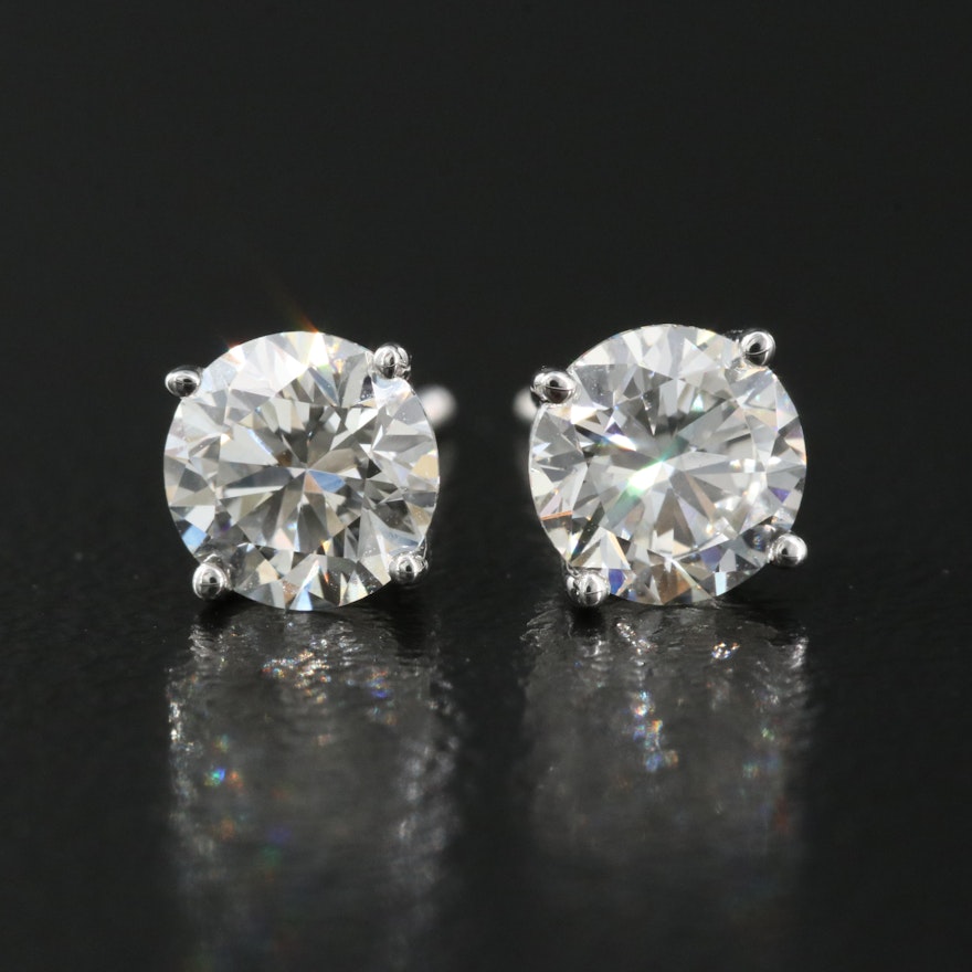 14K 0.96 CTW Lab Grown Diamond Stud Earrings