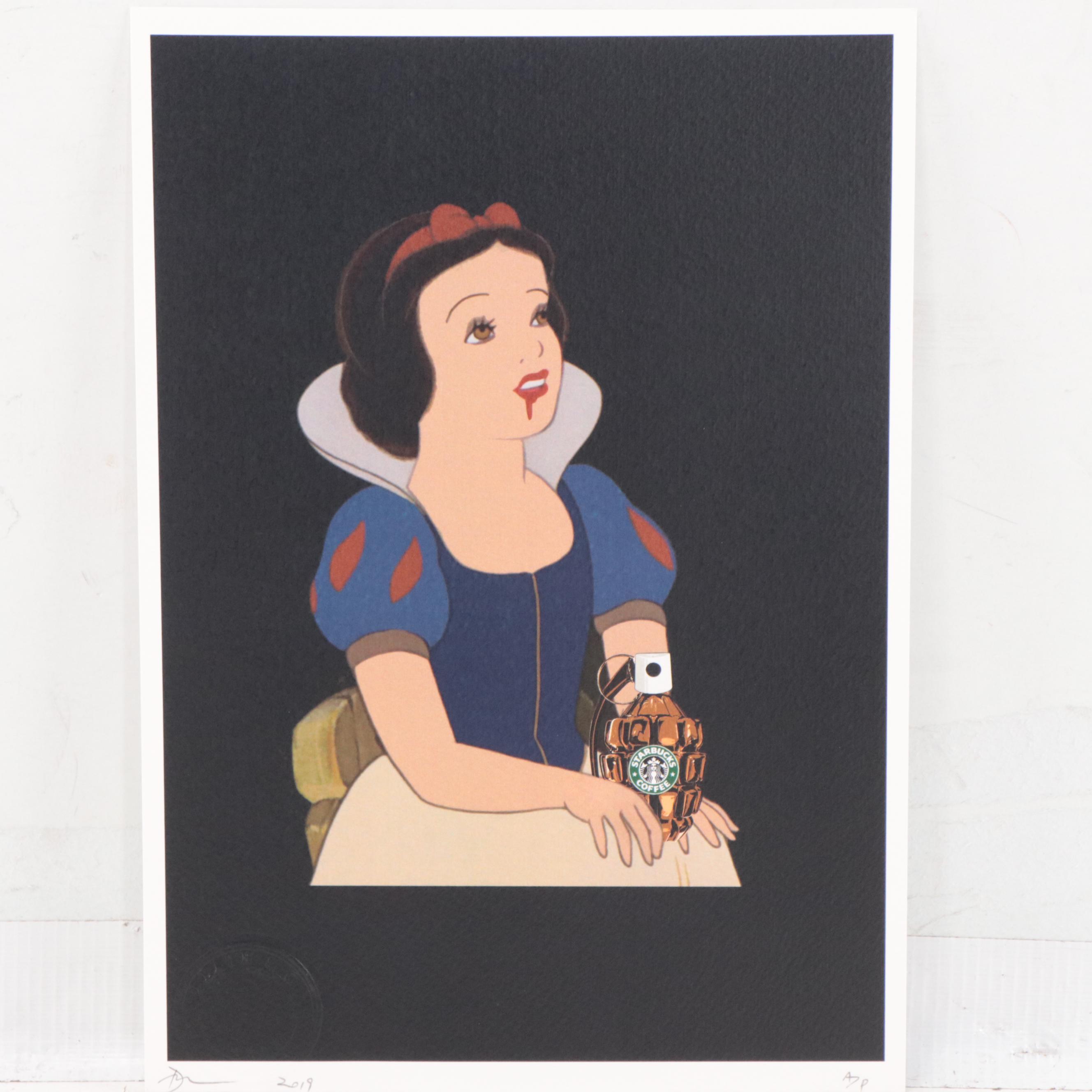 Death NYC Pop Art Graphic Print of Snow White, 2019