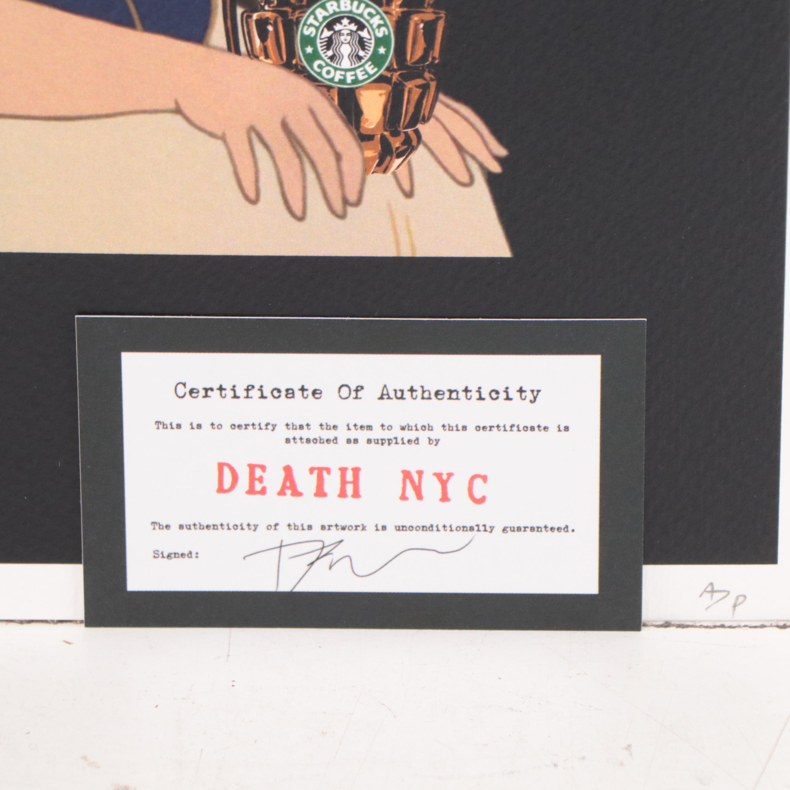 Death NYC Pop Art Graphic Print of Snow White, 2019