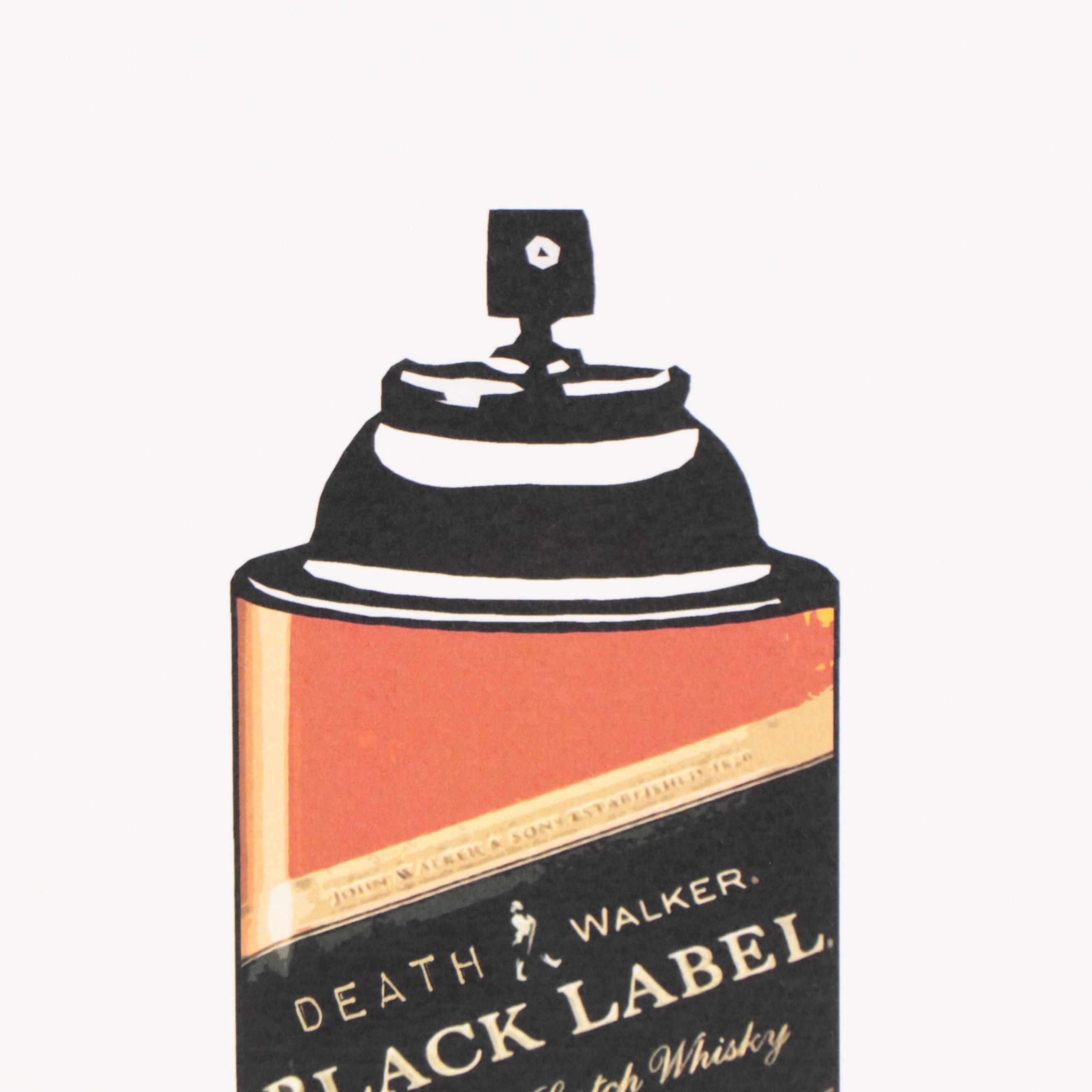 Death NYC Pop Art Graphic Print of Johnnie Walker Spray Can, 2019