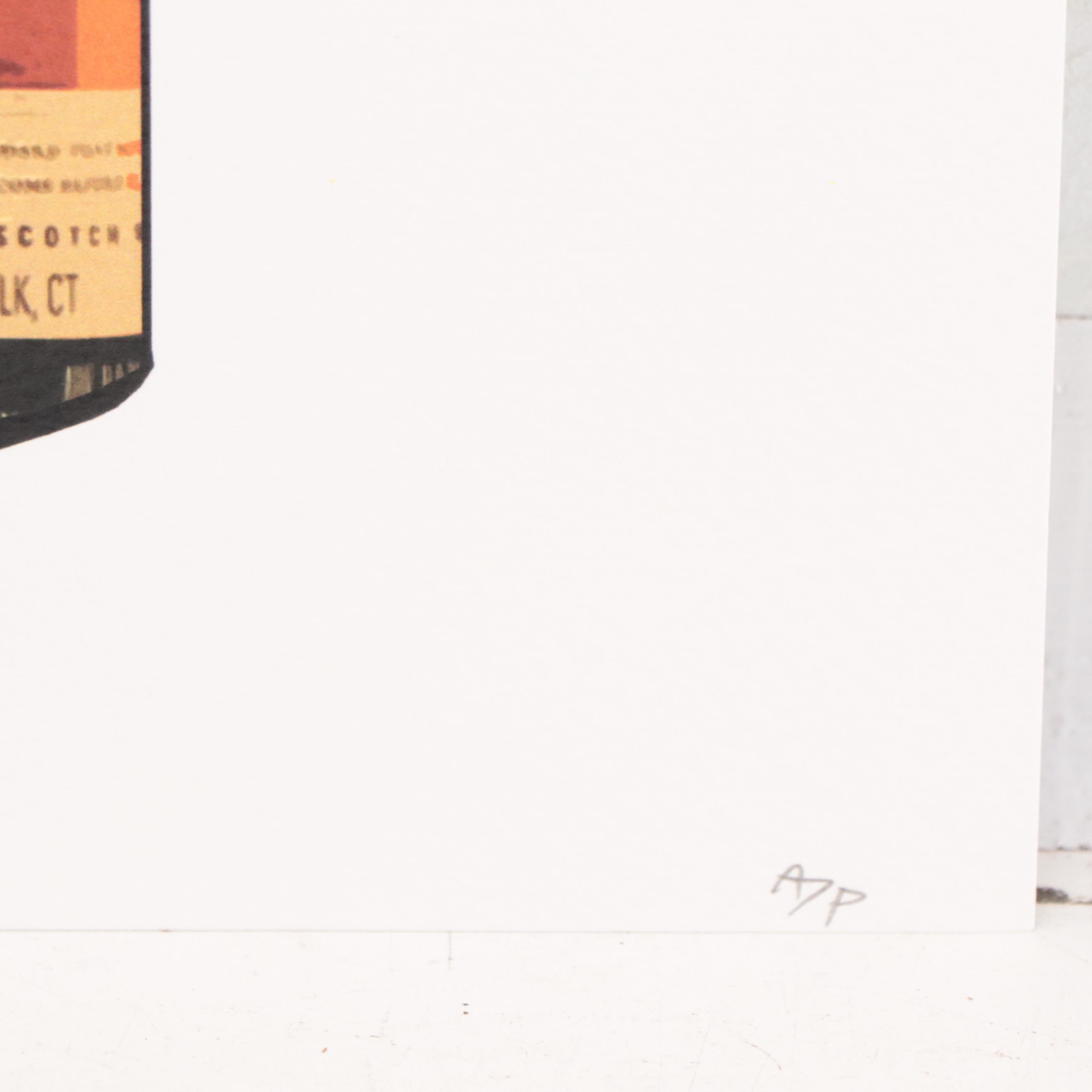 Death NYC Pop Art Graphic Print of Johnnie Walker Spray Can, 2019