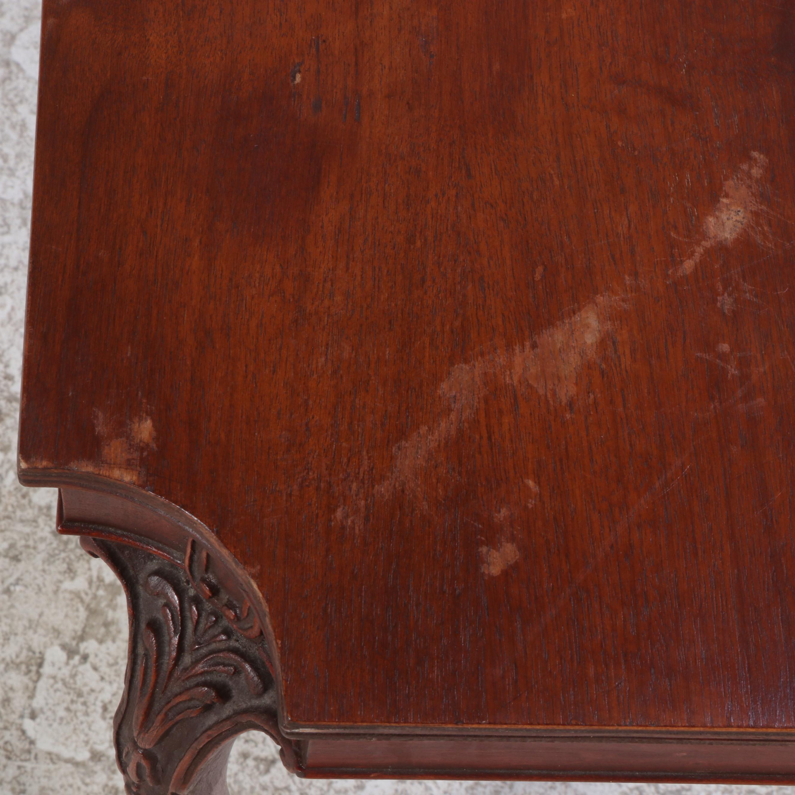 George II Style Walnut Side Table, 20th Century