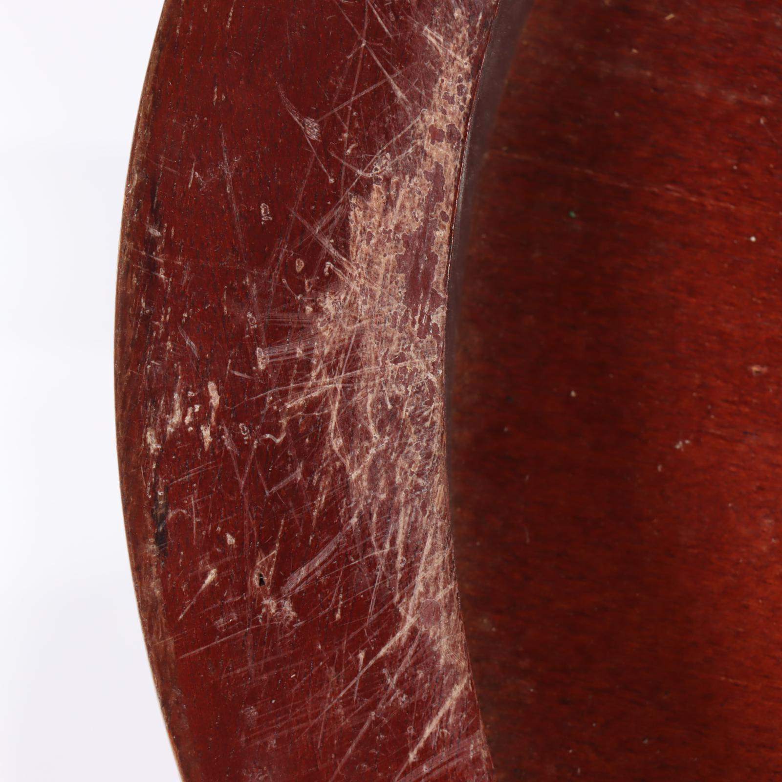 Victorian Style Mahogany and White Marble Stand, 20th Century