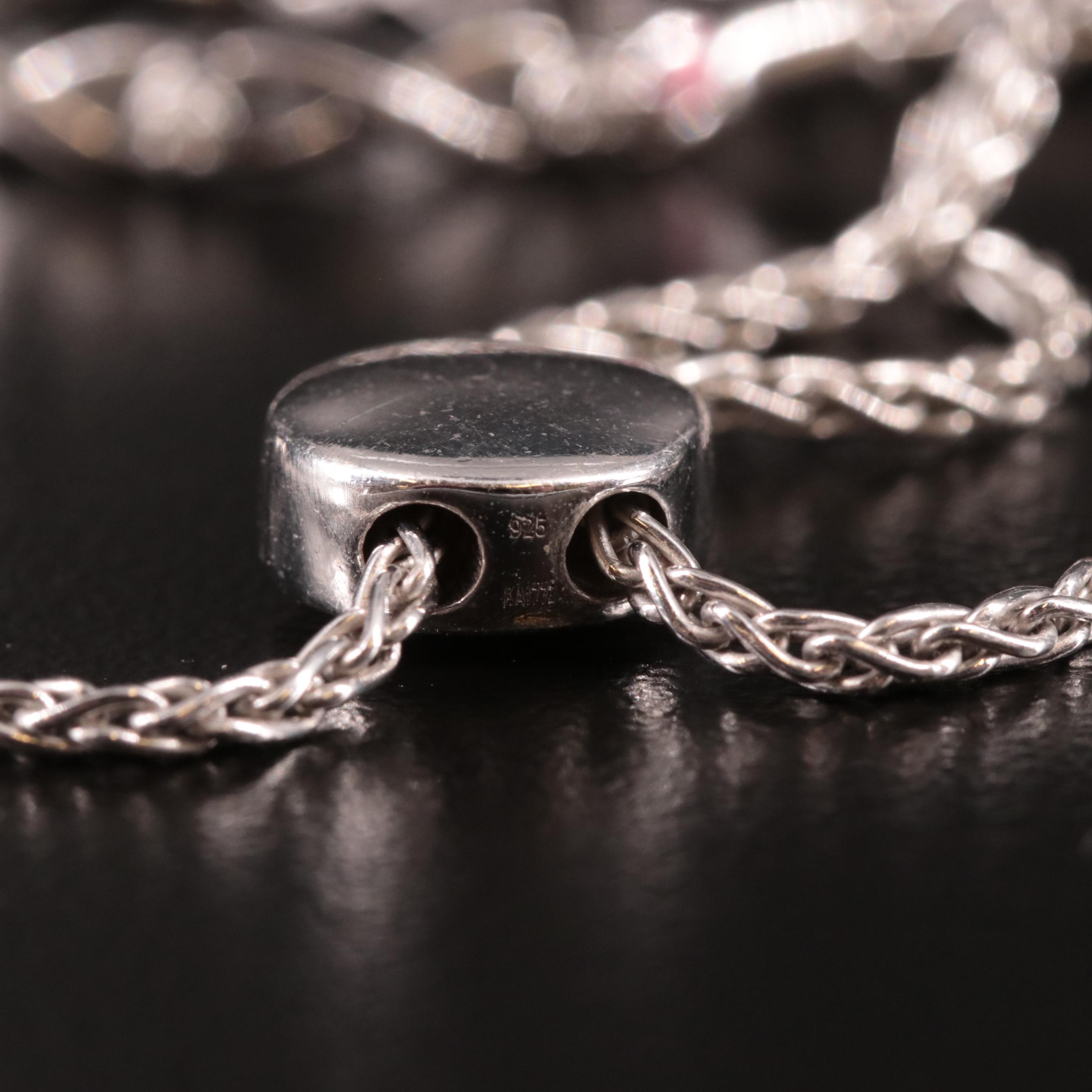 Sterling Diamond Infinity Link Bolo Bracelet