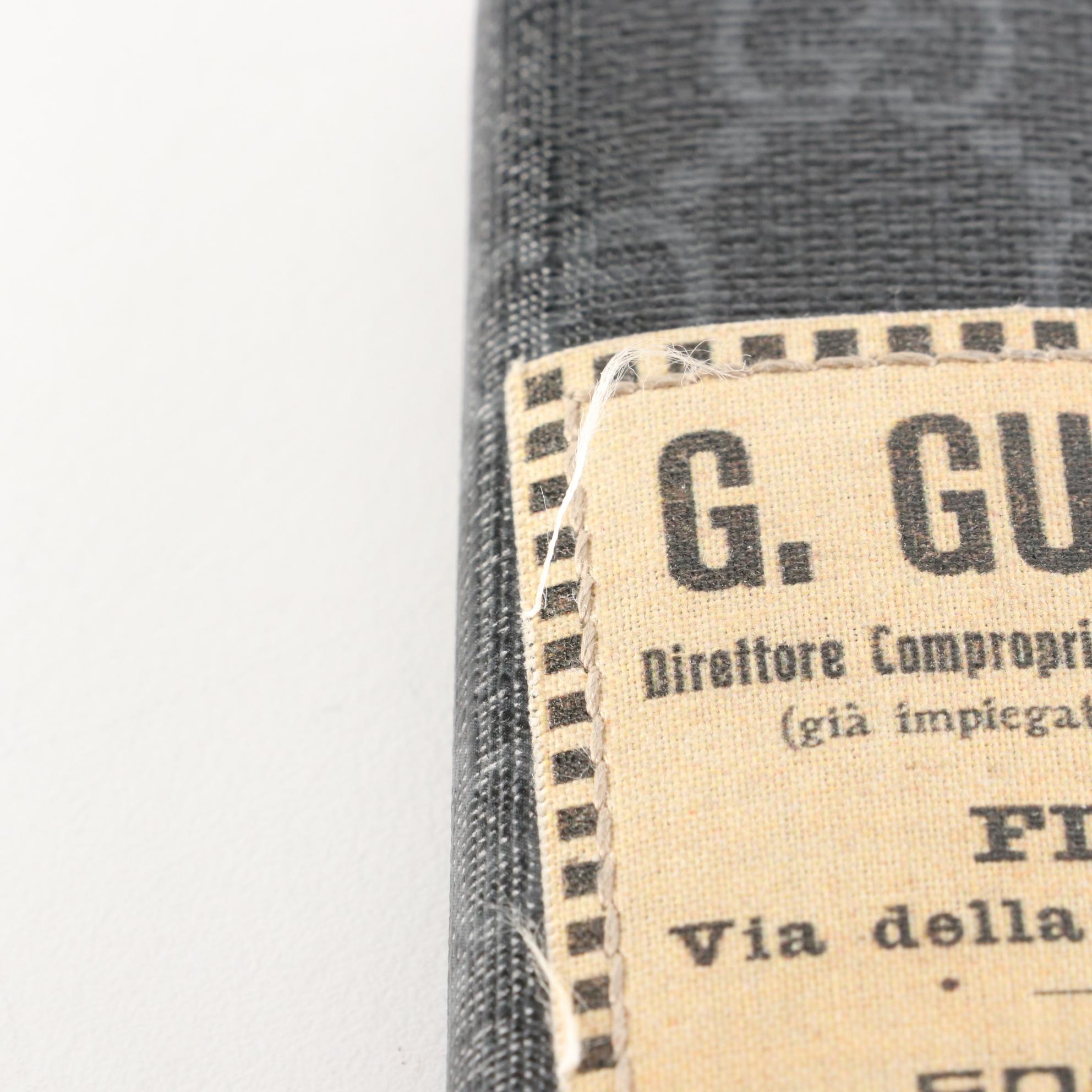 Gucci Night Courrier Bifold Wallet in Blue GG Supreme Canvas