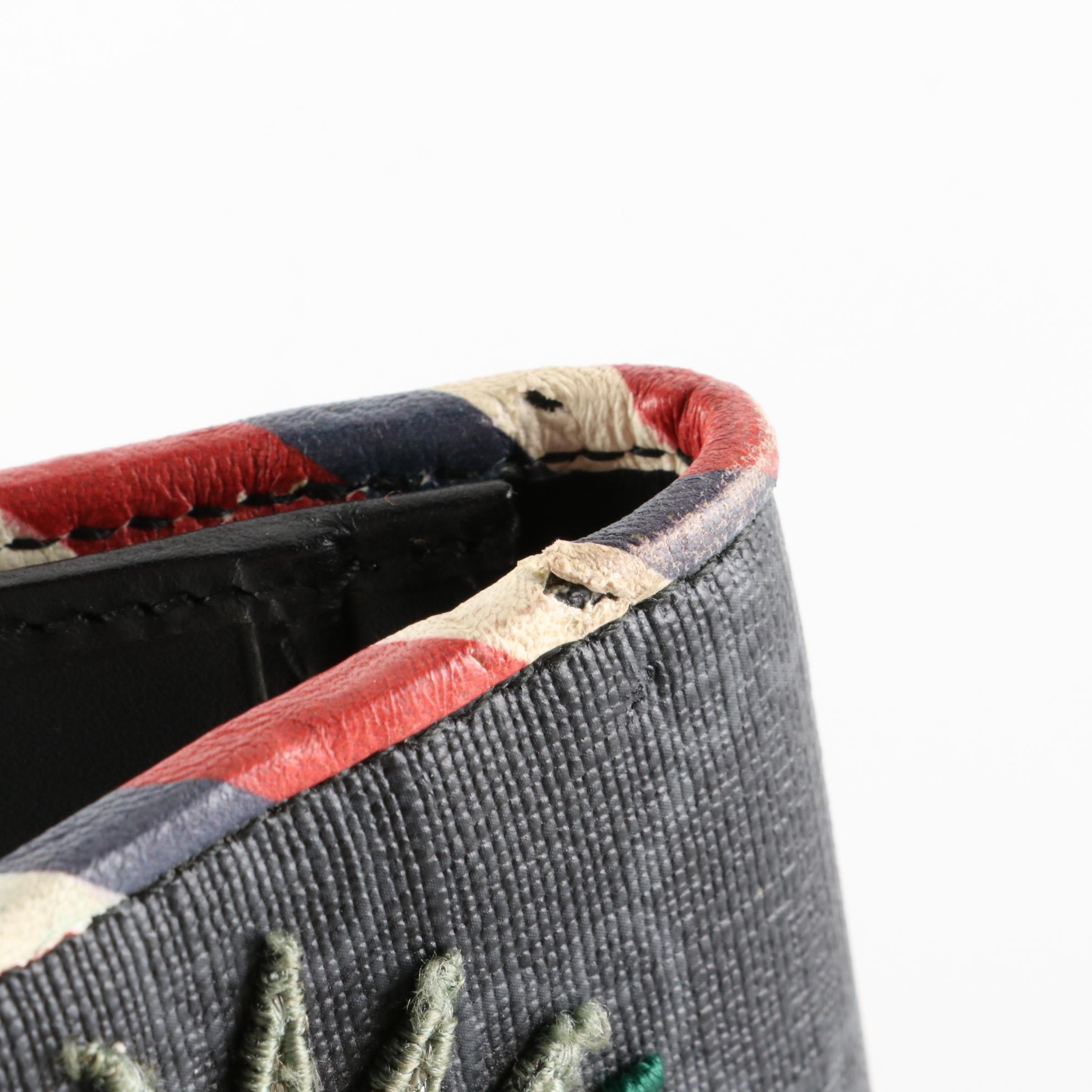 Gucci Night Courrier Bifold Wallet in Blue GG Supreme Canvas