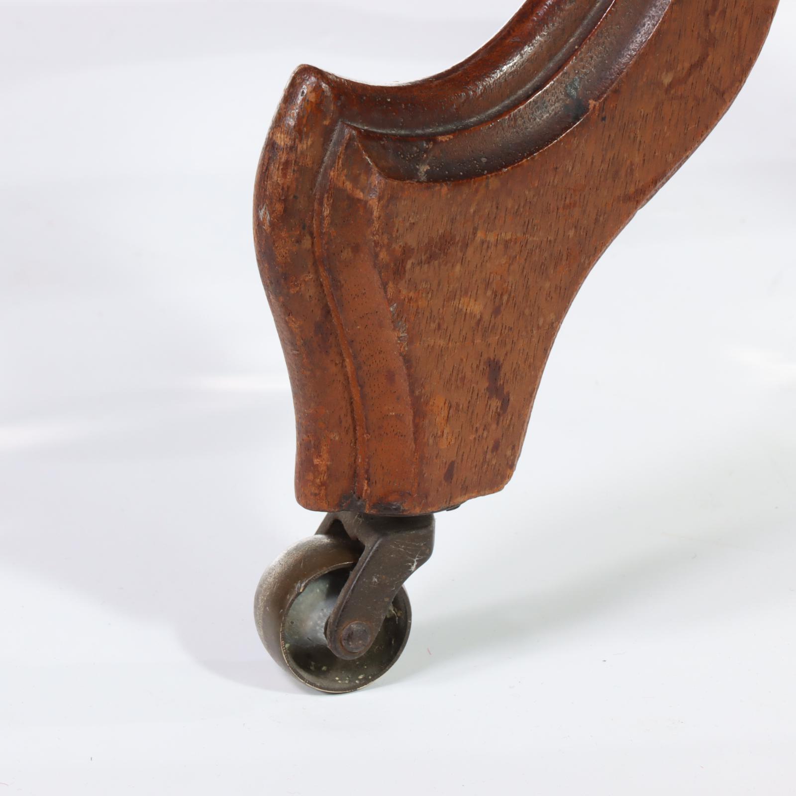 Victorian Walnut Side Table, Late 19th Century