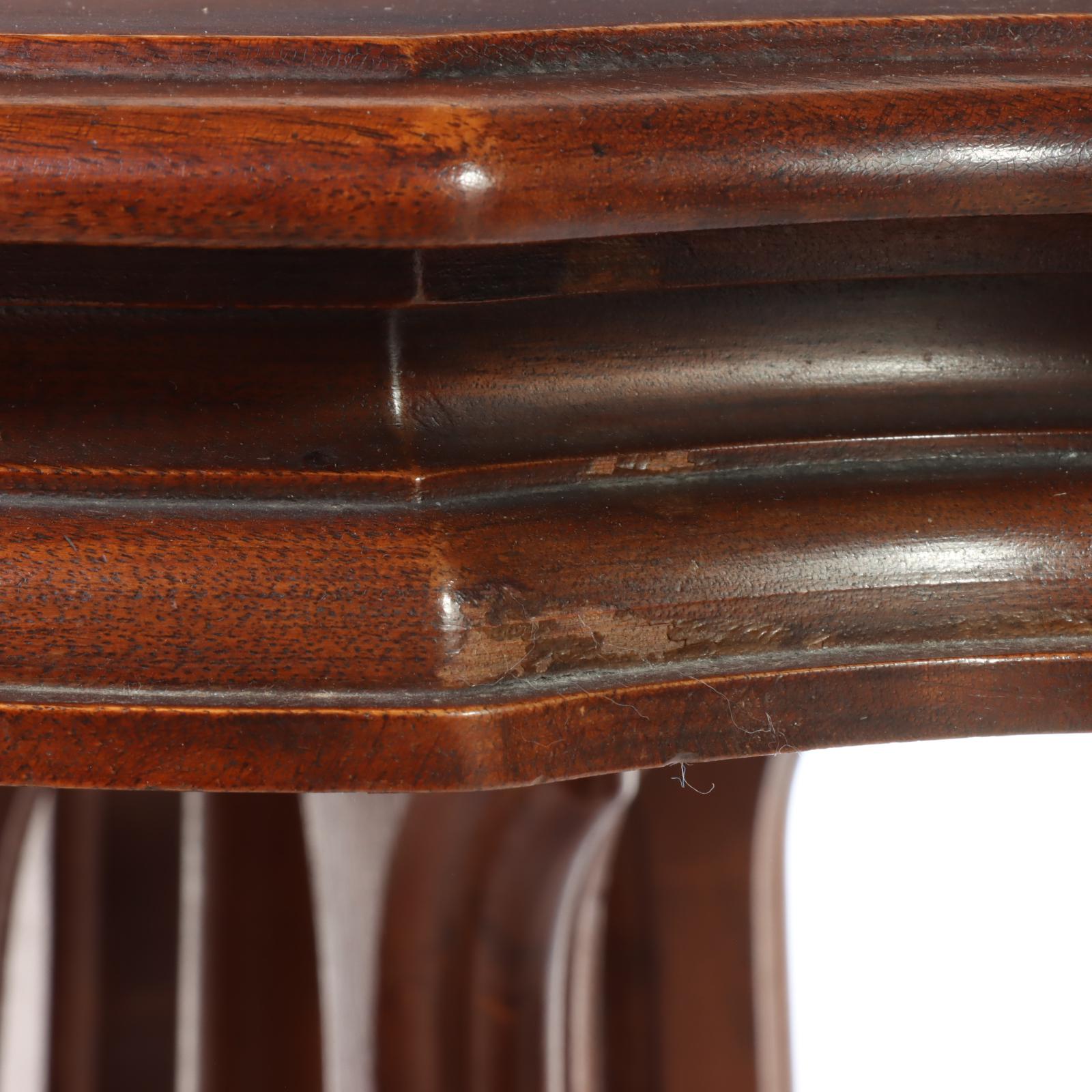 Victorian Walnut Side Table, Late 19th Century