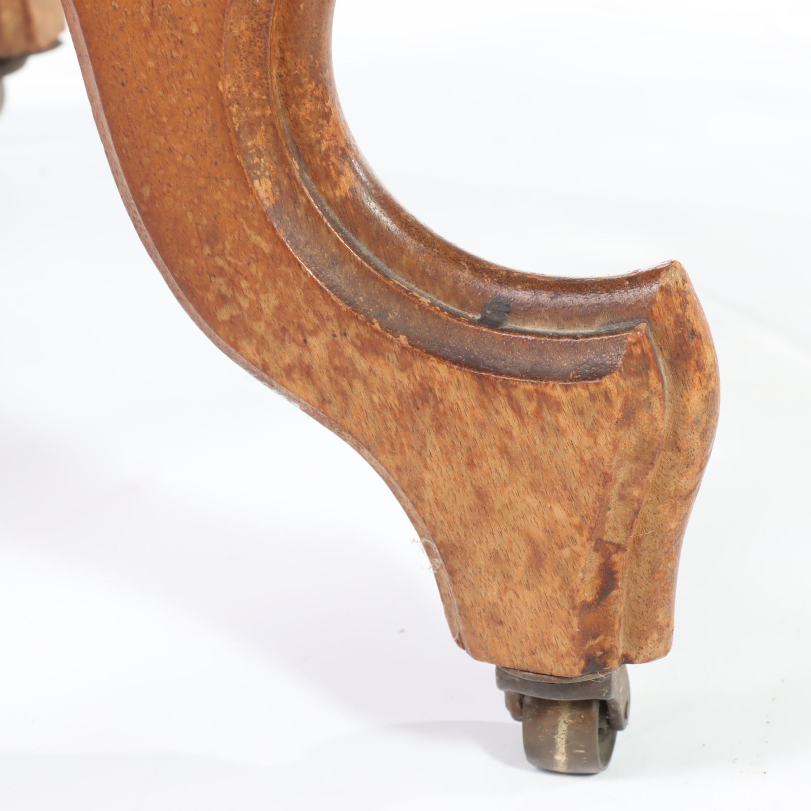 Victorian Walnut Side Table, Late 19th Century