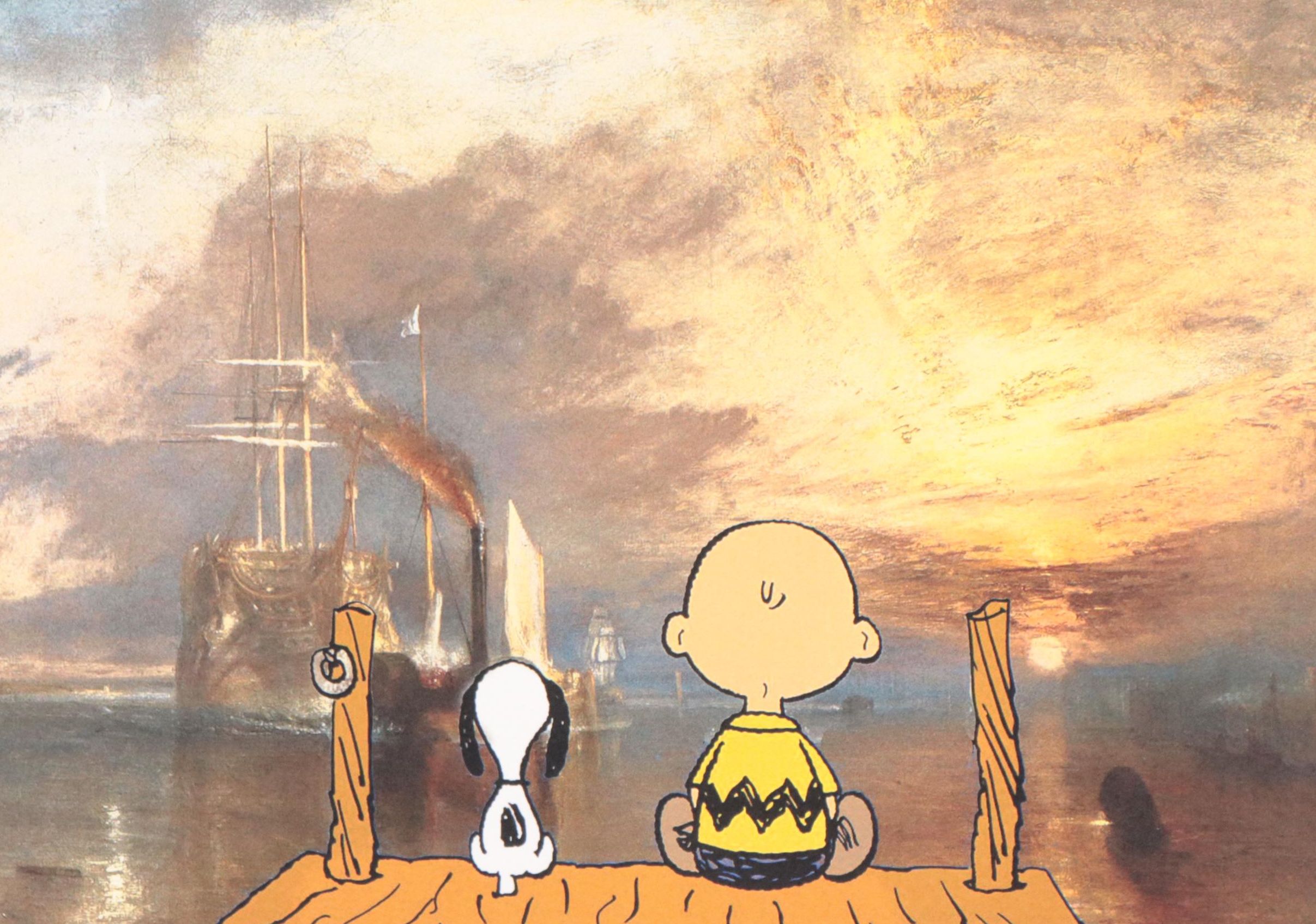 Death NYC Pop Art Graphic Print of Peanuts and JMW Turner, 2022