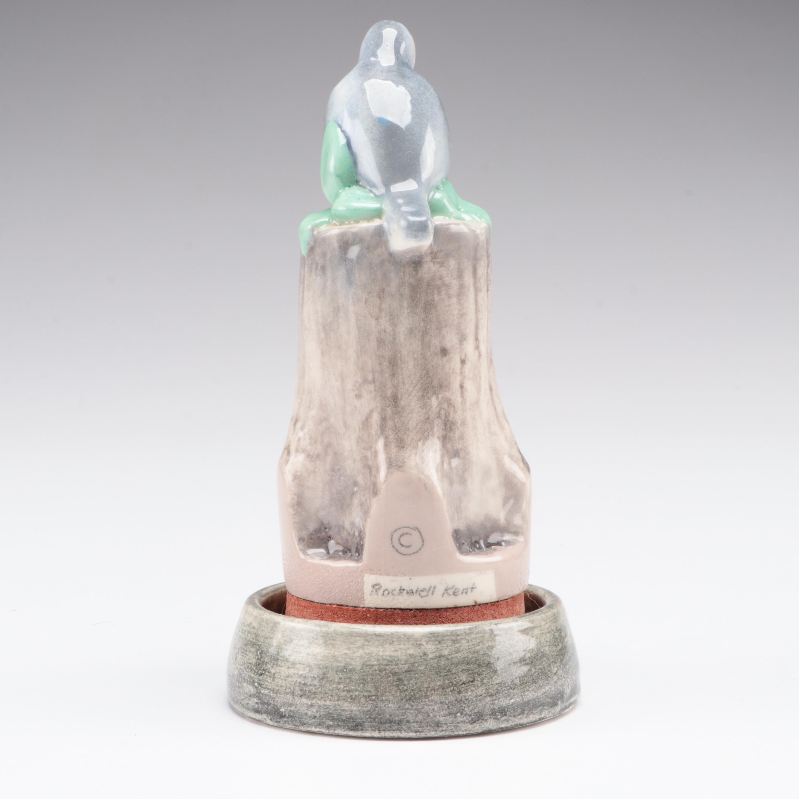 Rockwell Kent Ceramic Air Mail Figural Stamp