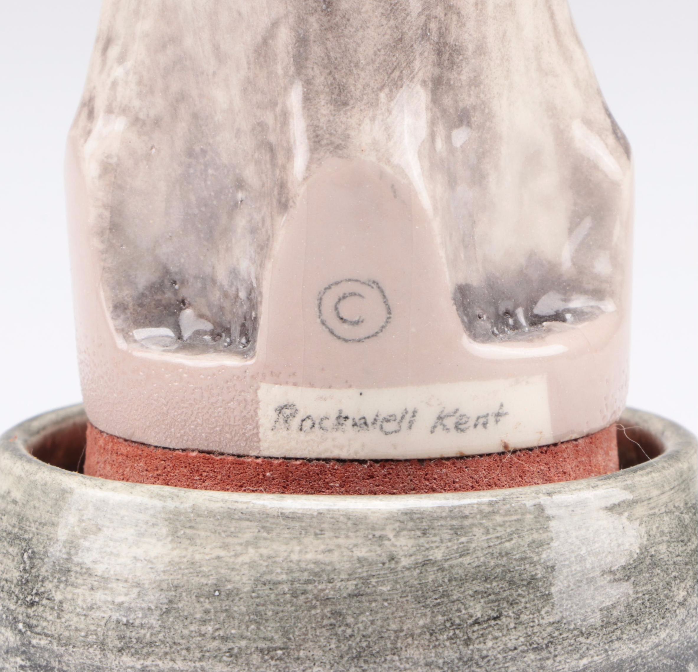 Rockwell Kent Ceramic Air Mail Figural Stamp