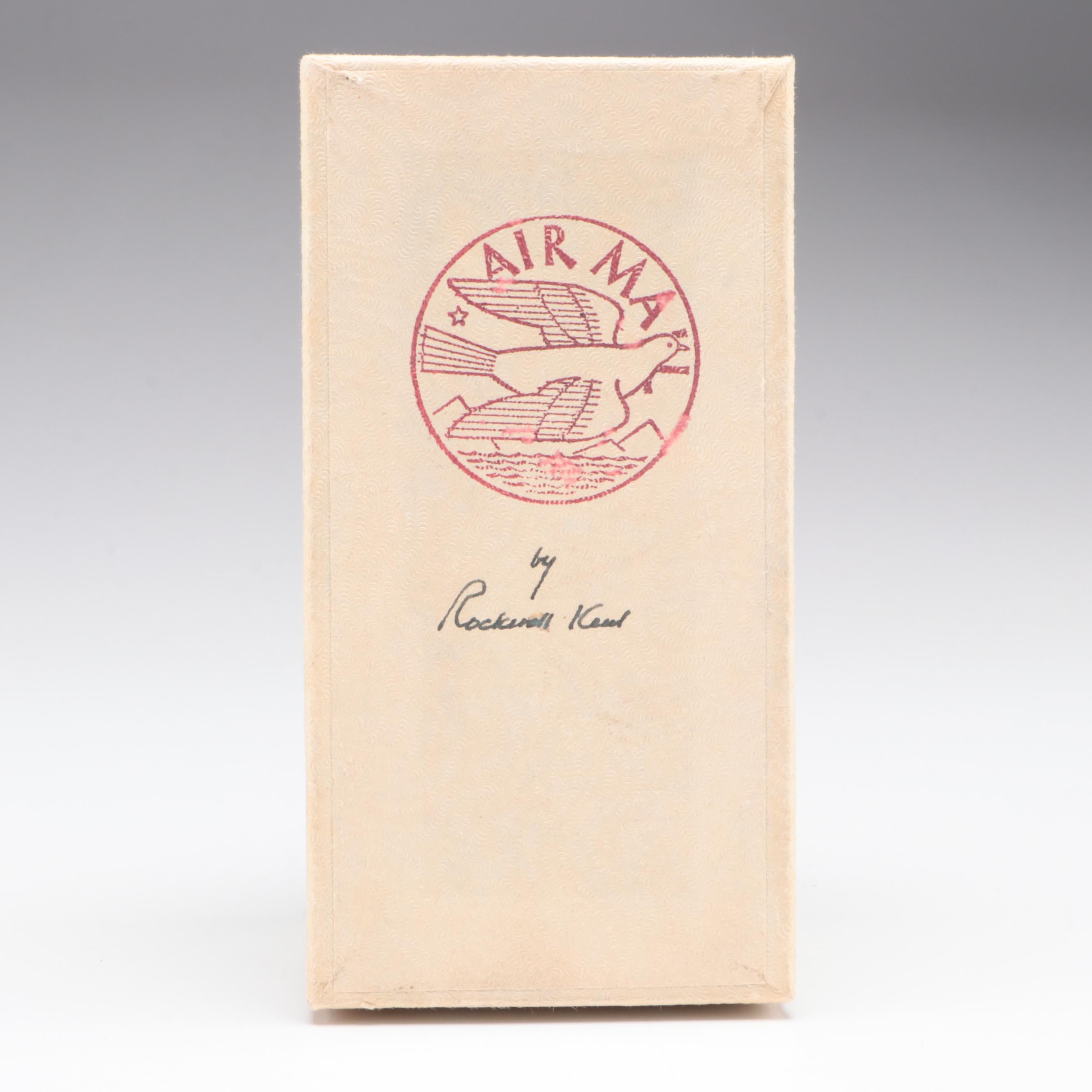 Rockwell Kent Ceramic Air Mail Figural Stamp