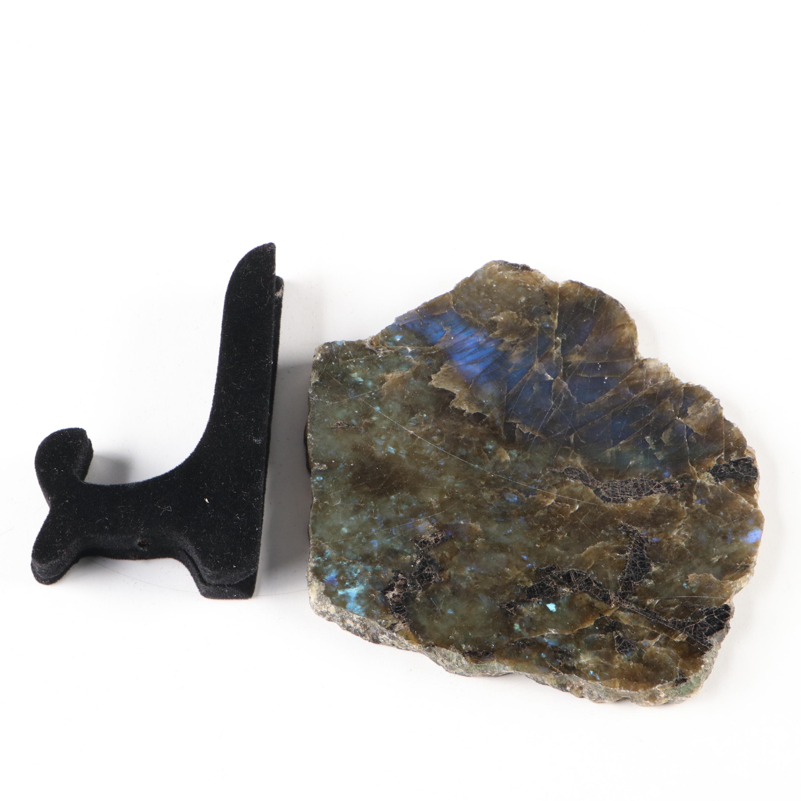 Polished Labradorite Slice Mineral Specimen