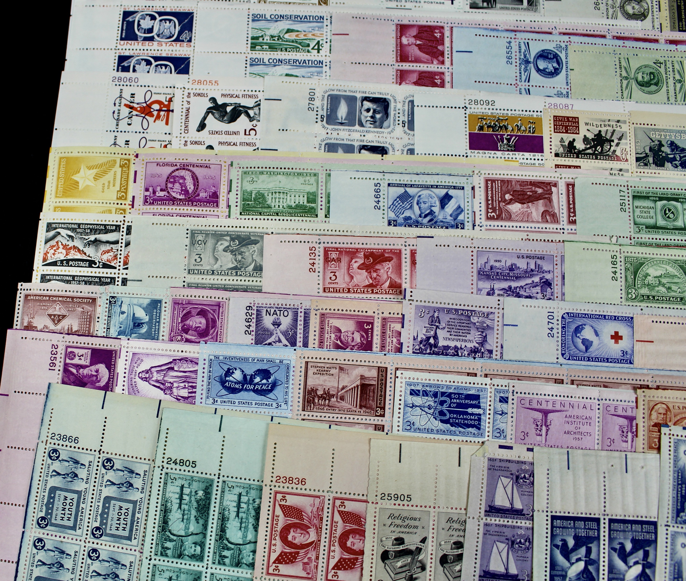Seventy-Seven Different U.S. Postage Stamp Sheets