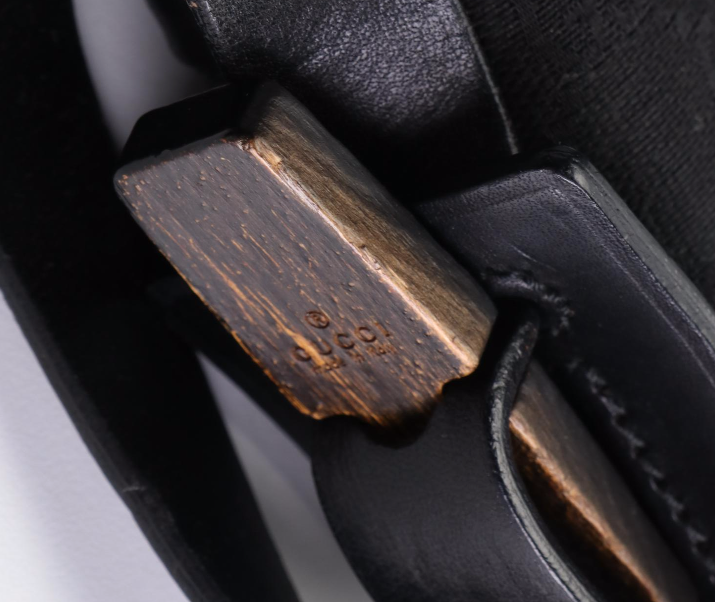 Gucci Bucket Bag in Black GG Canvas and Leather