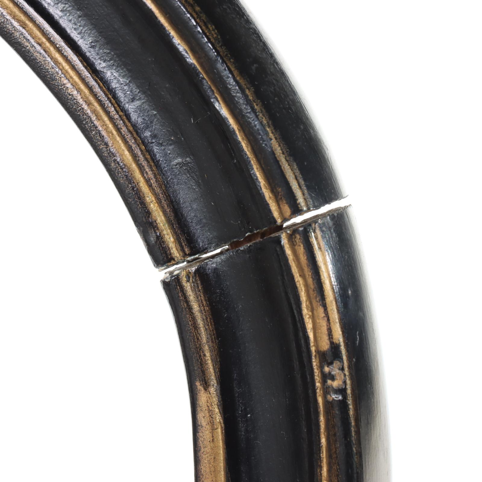 Louis XV Style Ebonized, Parcel-Gilt, and Custom-Upholstered Fauteuil