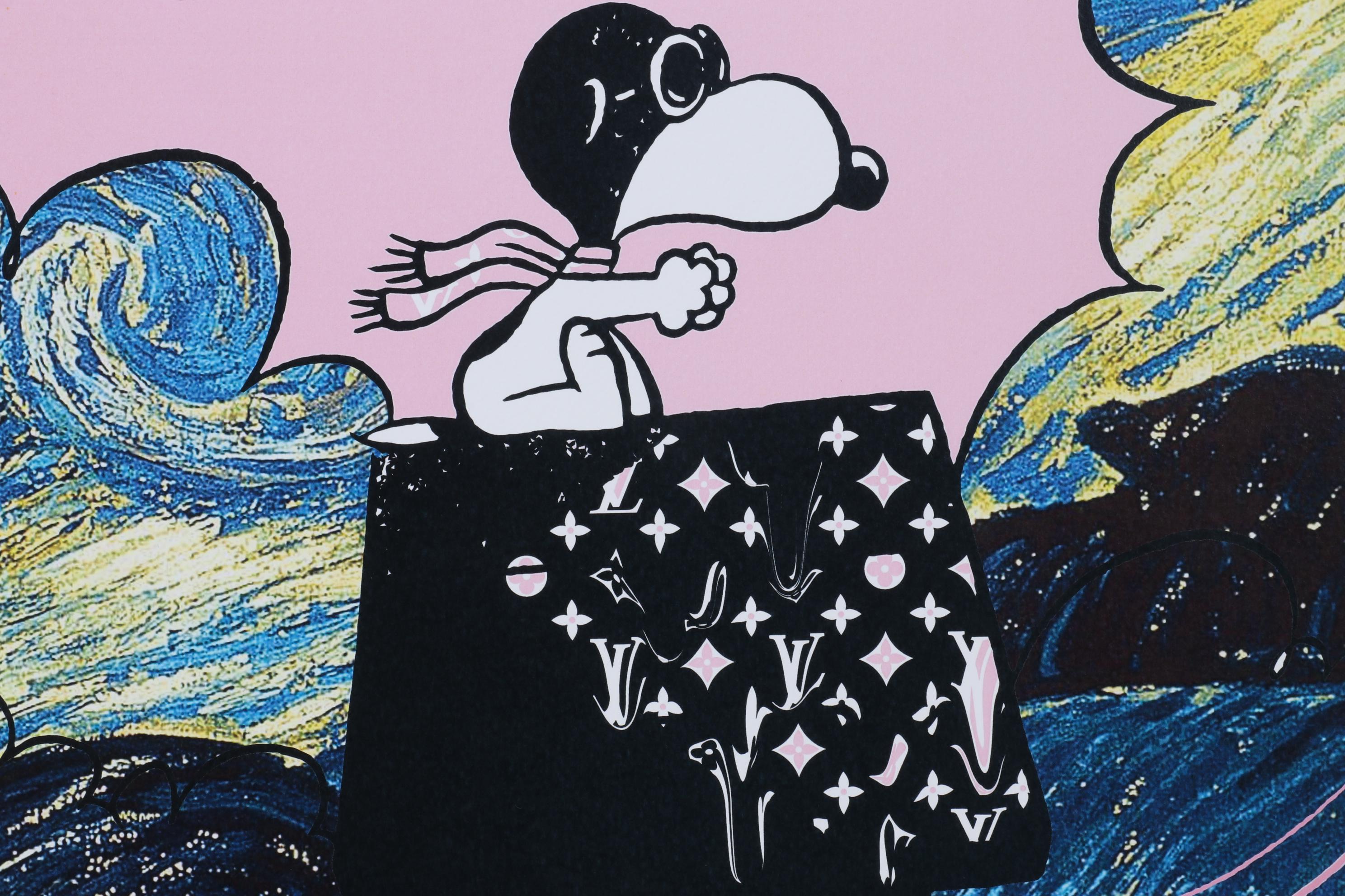 Death NYC Pop Art Graphic Print of Snoopy and the Red Baron