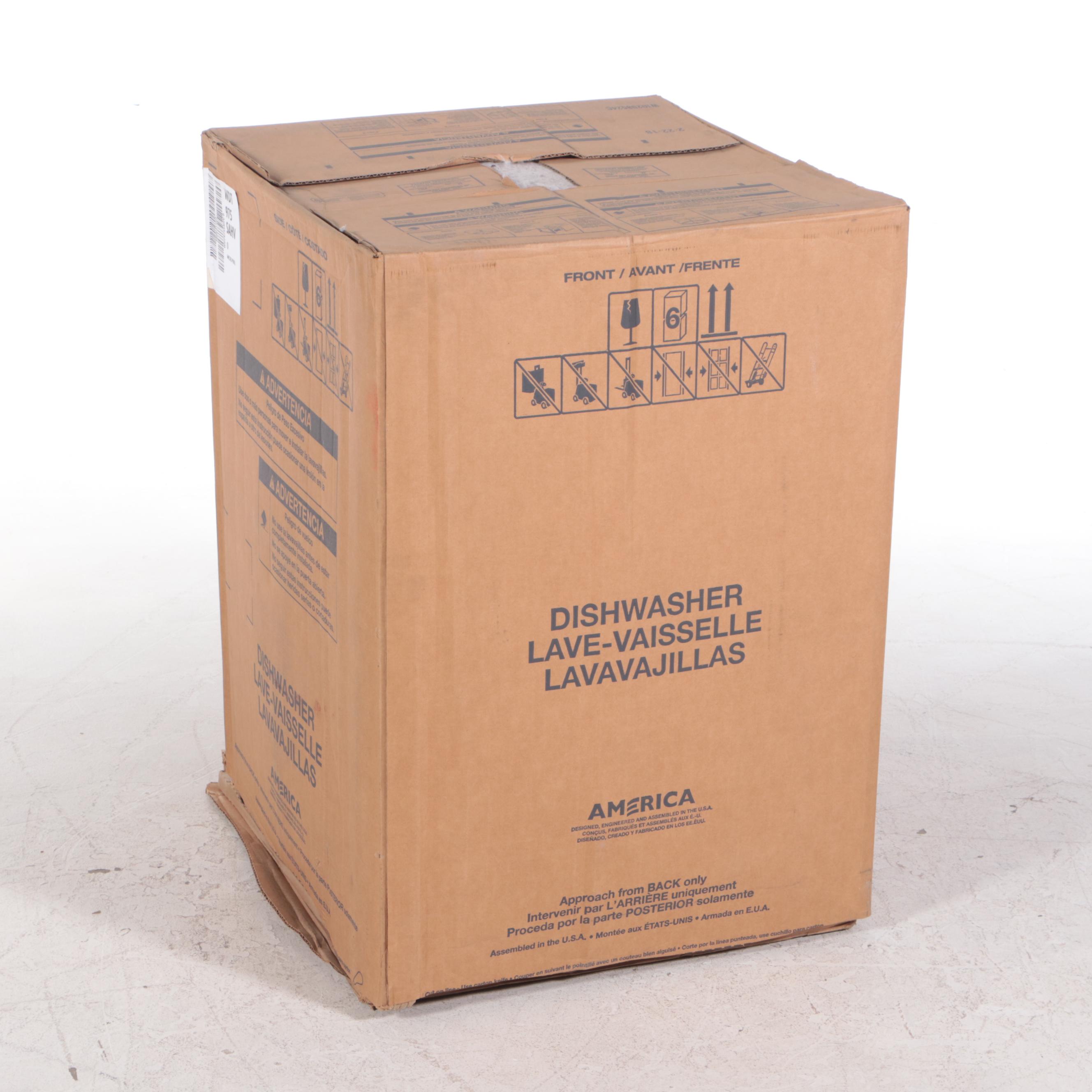 Whirlpool 24" Built-In Dishwasher with Black Stainless Steel Tub