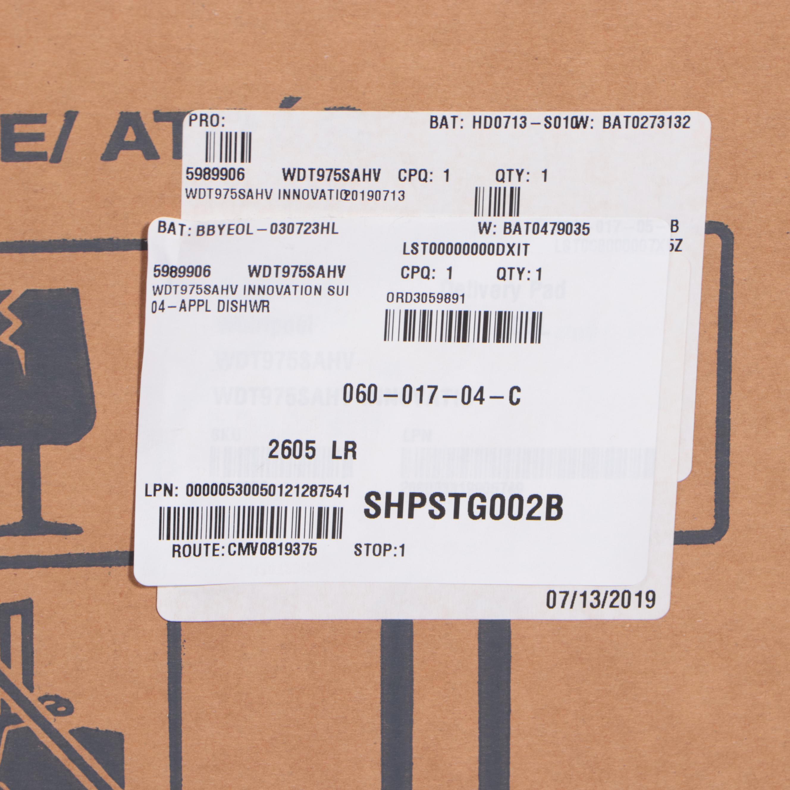 Whirlpool 24" Built-In Dishwasher with Black Stainless Steel Tub