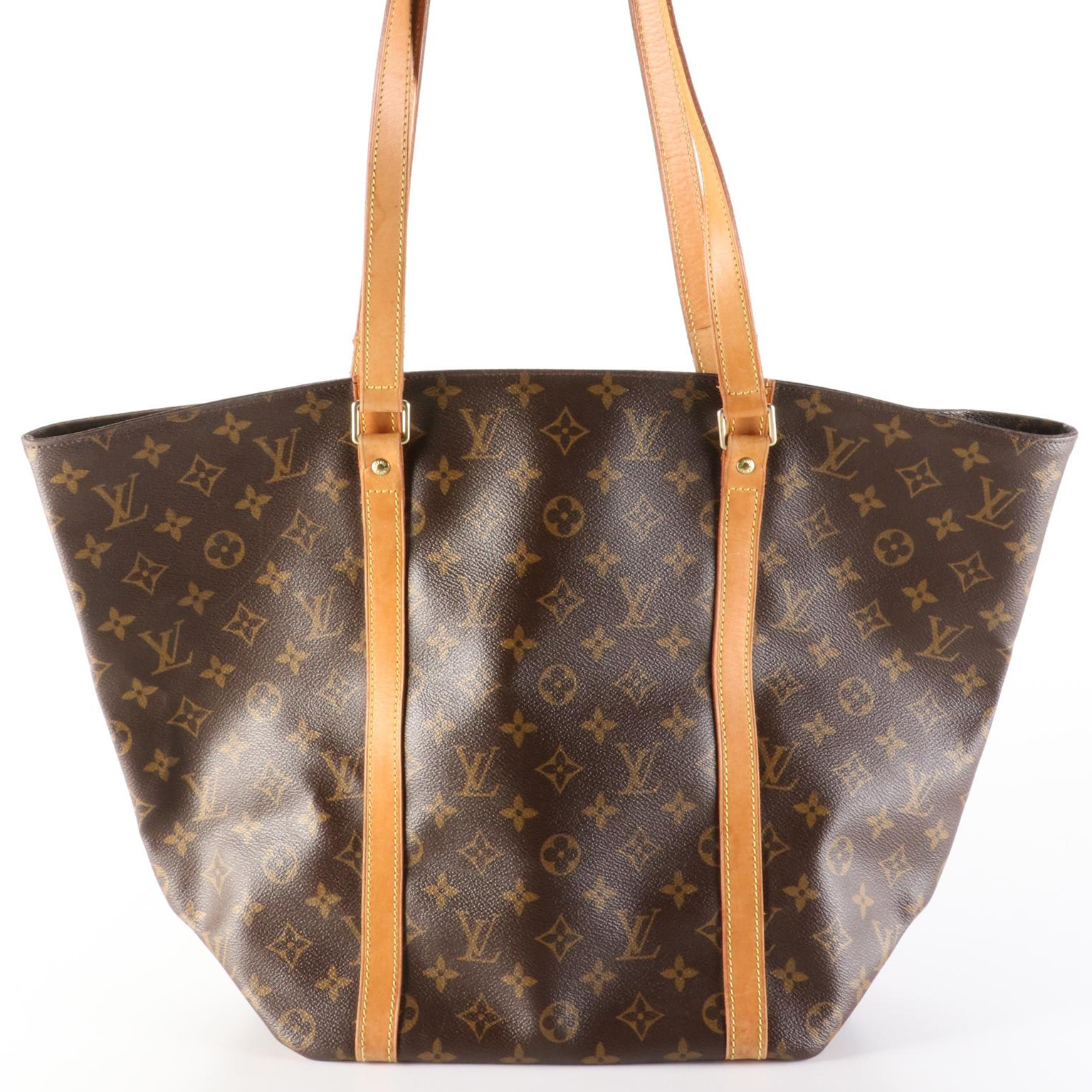 Louis Vuitton Sac Shopping Tote in Monogram Canvas and Vachetta Leather