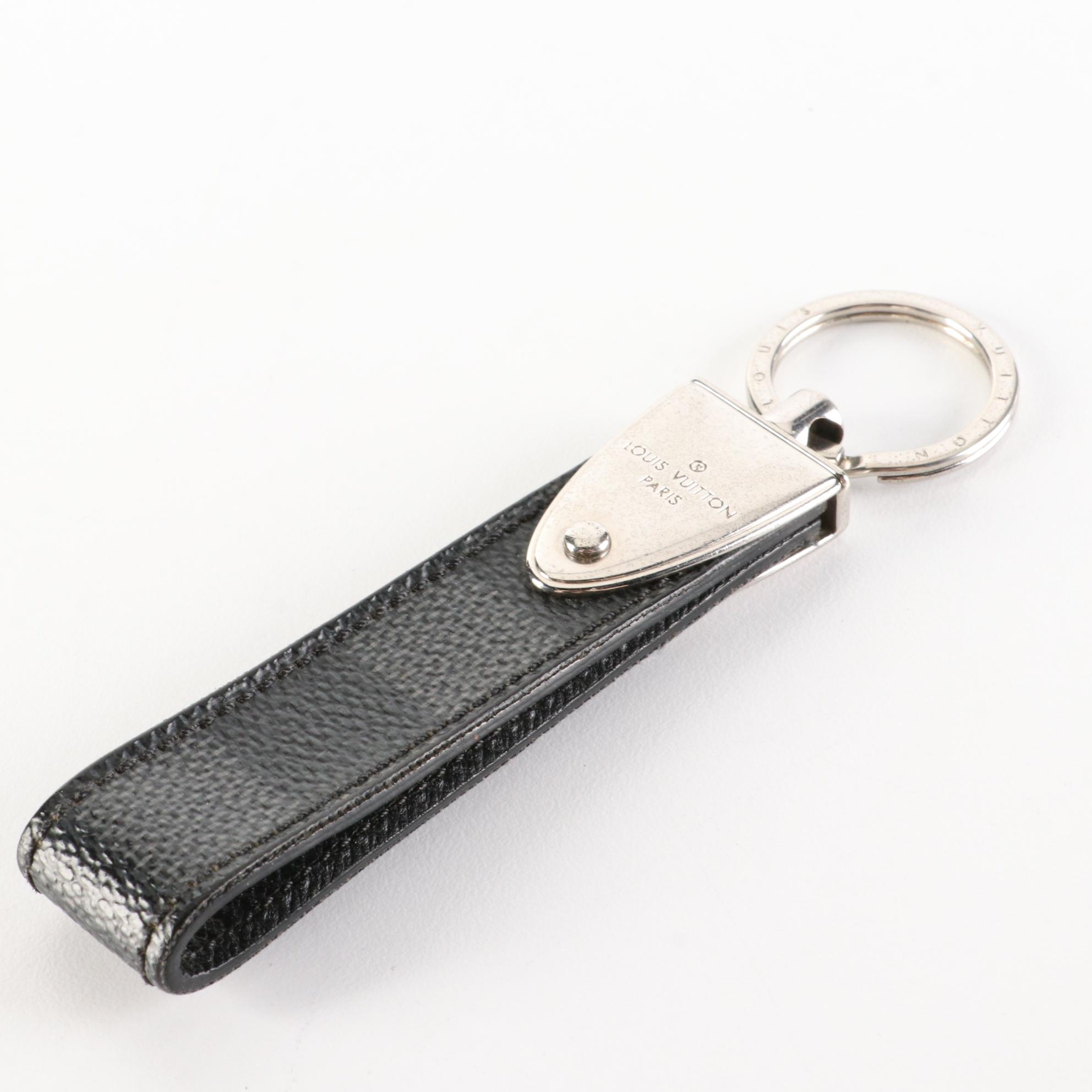 Louis Vuitton Dragonne Key Holder in Damier Graphite with Box