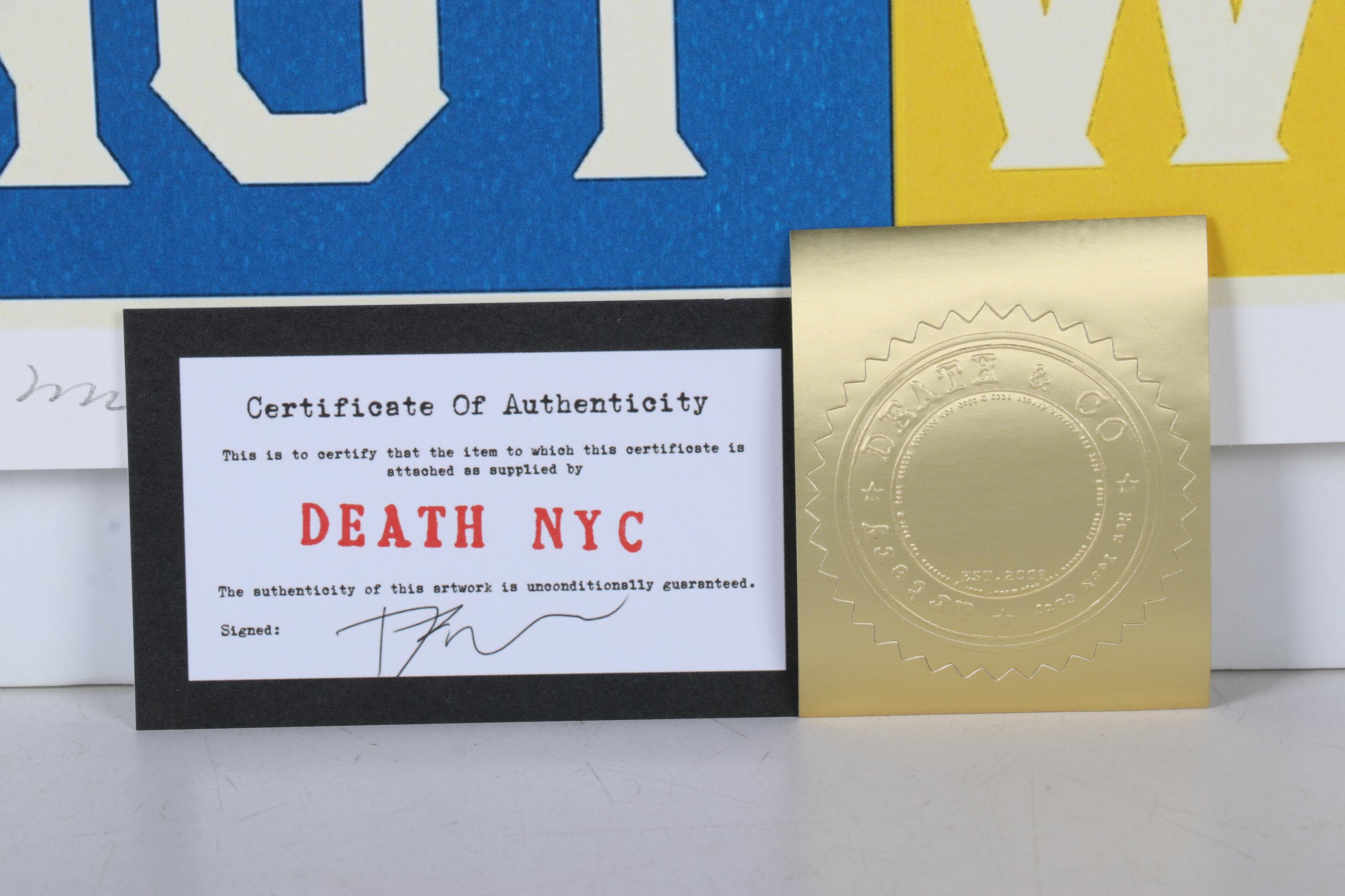 Death NYC Pop Art Graphic Print of Charlie Brown and Snoopy with Shepard Fairey