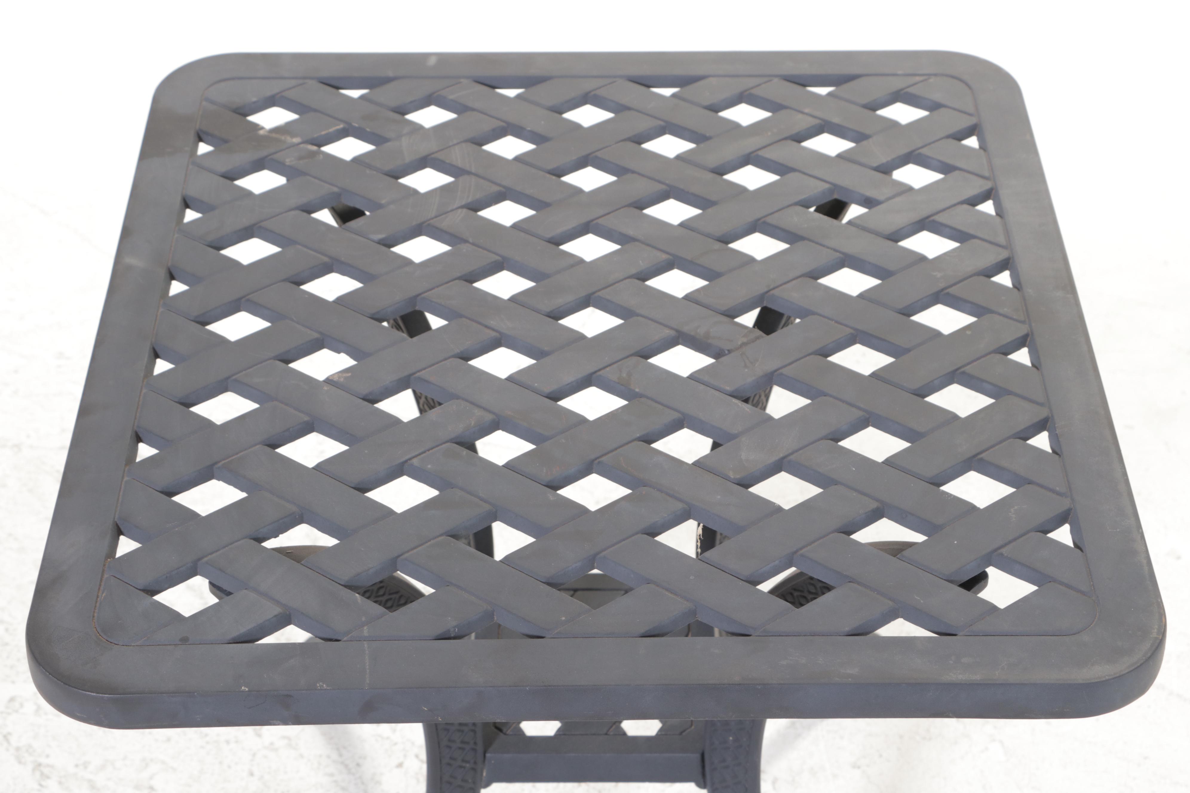 Three-Piece Cast Aluminum Patio Conversation Set, Incl. Outdoor Lifestyle