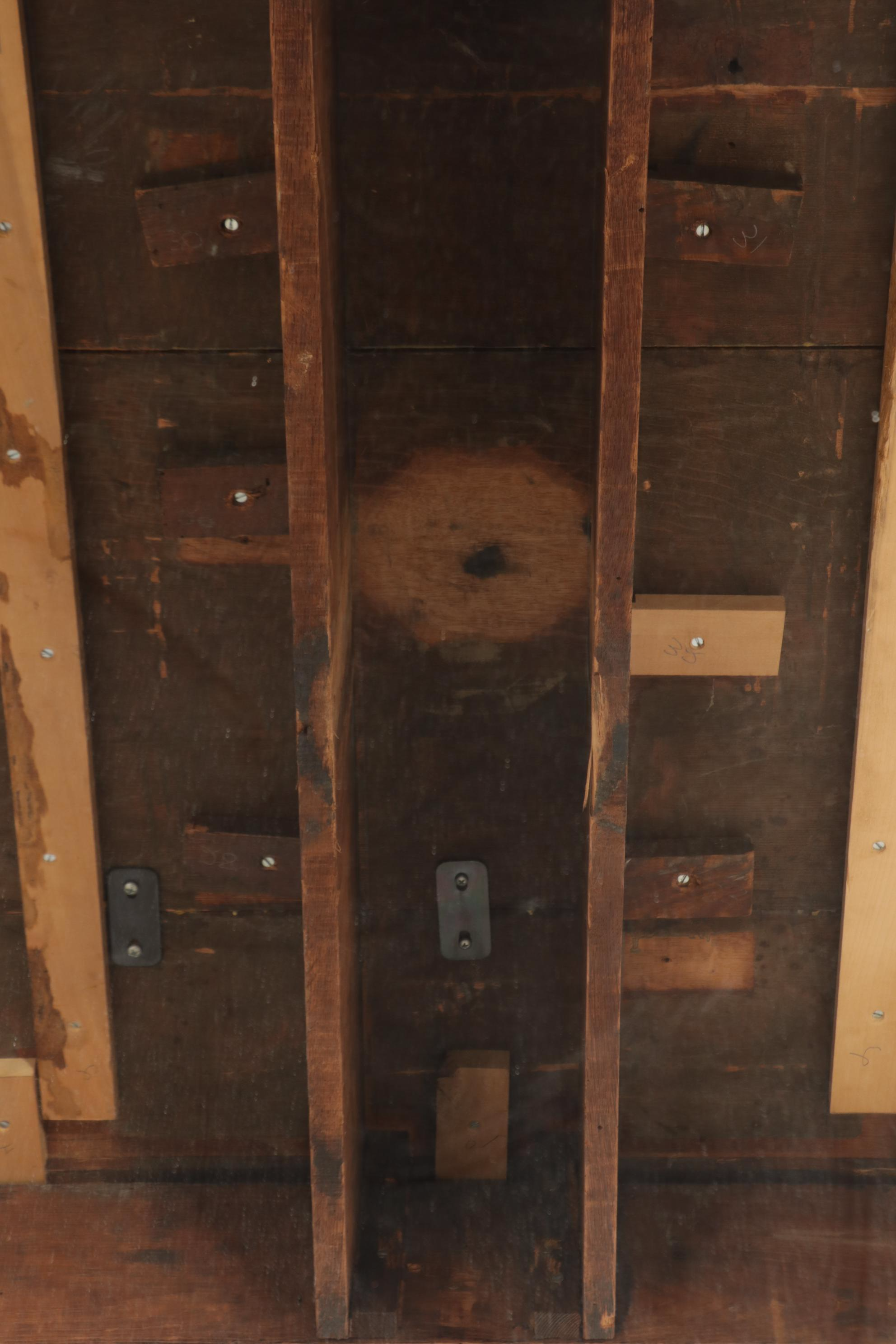 Late Victorian Oak 12' Table with Columnar Pedestal Legs, circa 1900