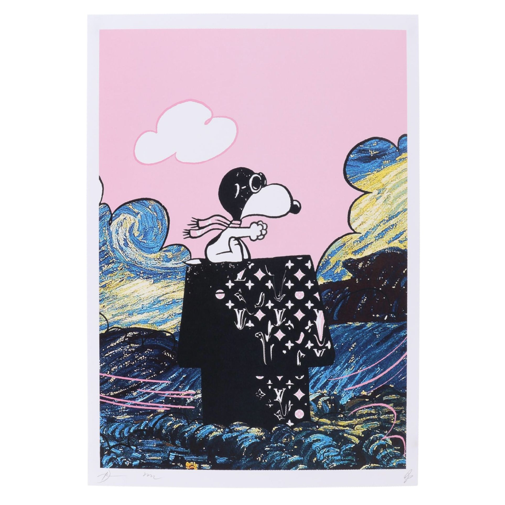 Death NYC Pop Art Graphic Print of Snoopy and the Red Baron