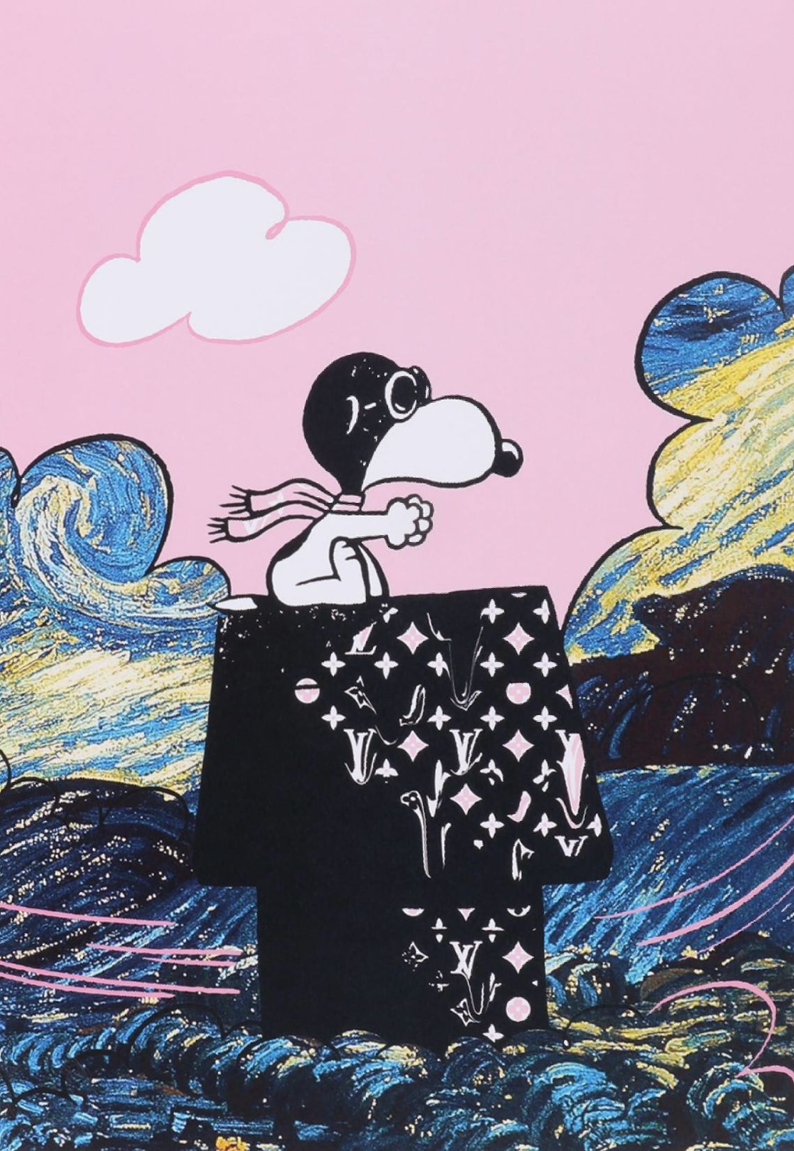 Death NYC Pop Art Graphic Print of Snoopy and the Red Baron