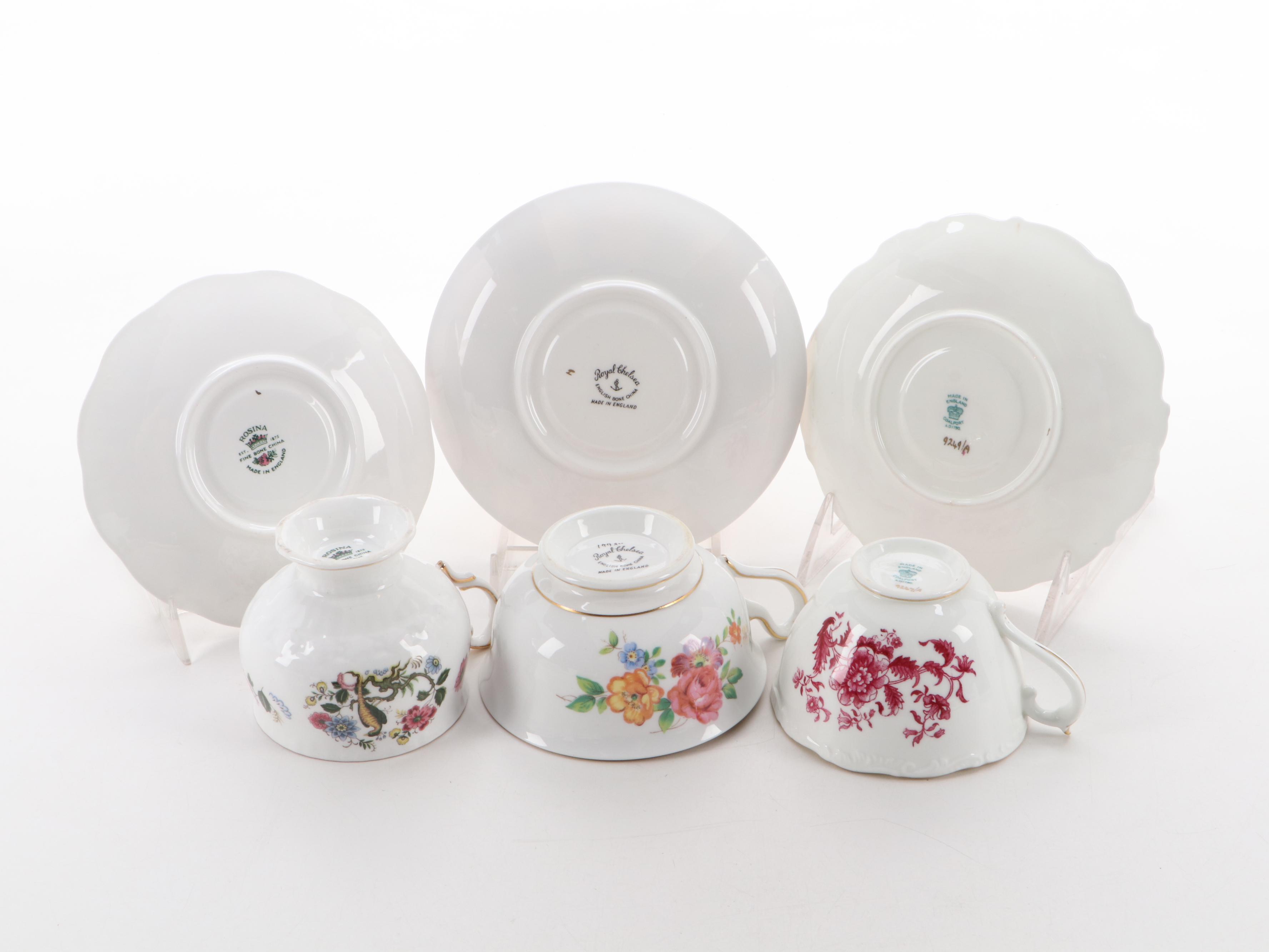 Royal Grafton Blue Willow Bone China Teacup and Saucer with More