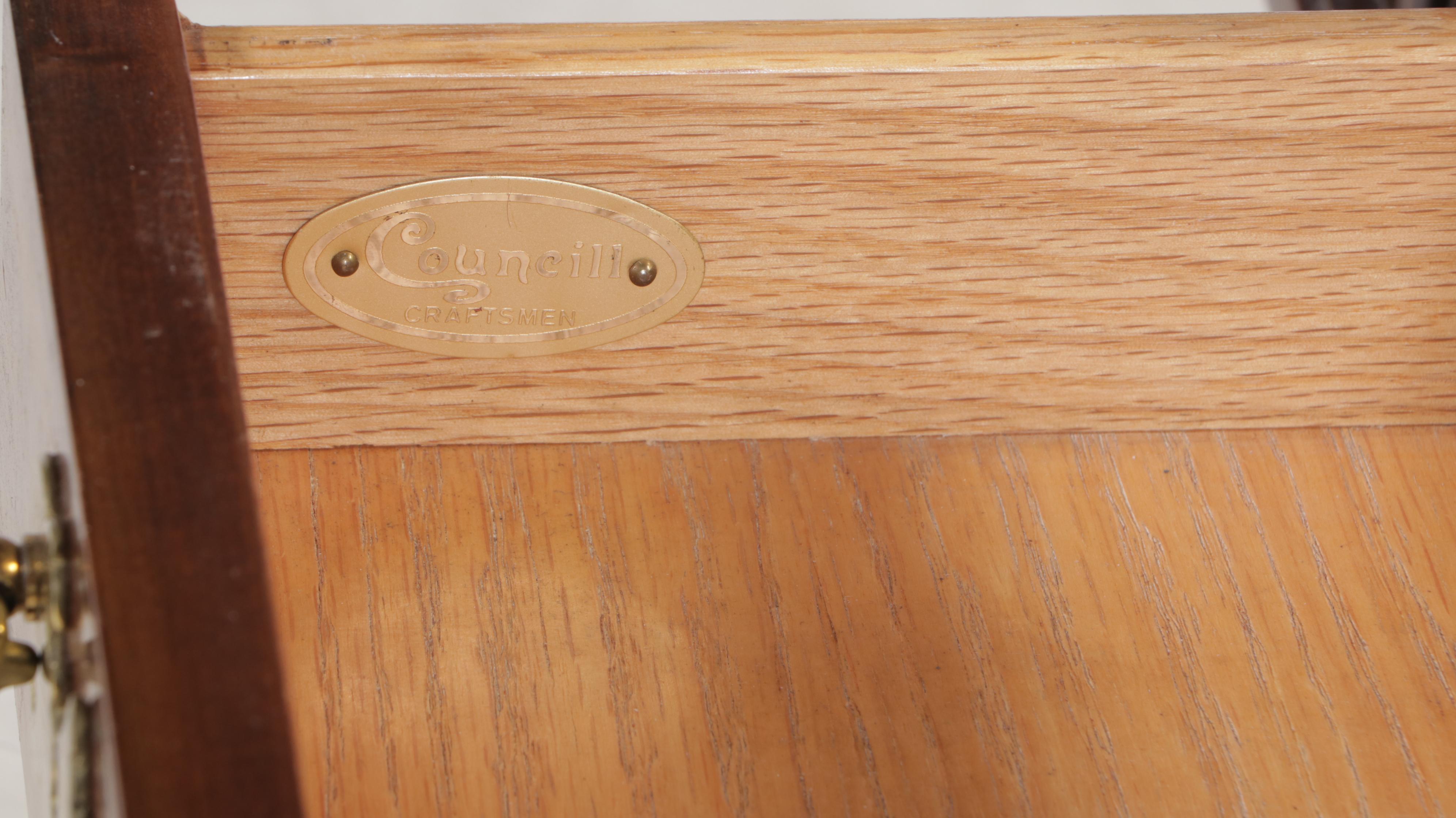 Councill Craftsmen Chippendale Style Mahogany Single-Drawer Console Table