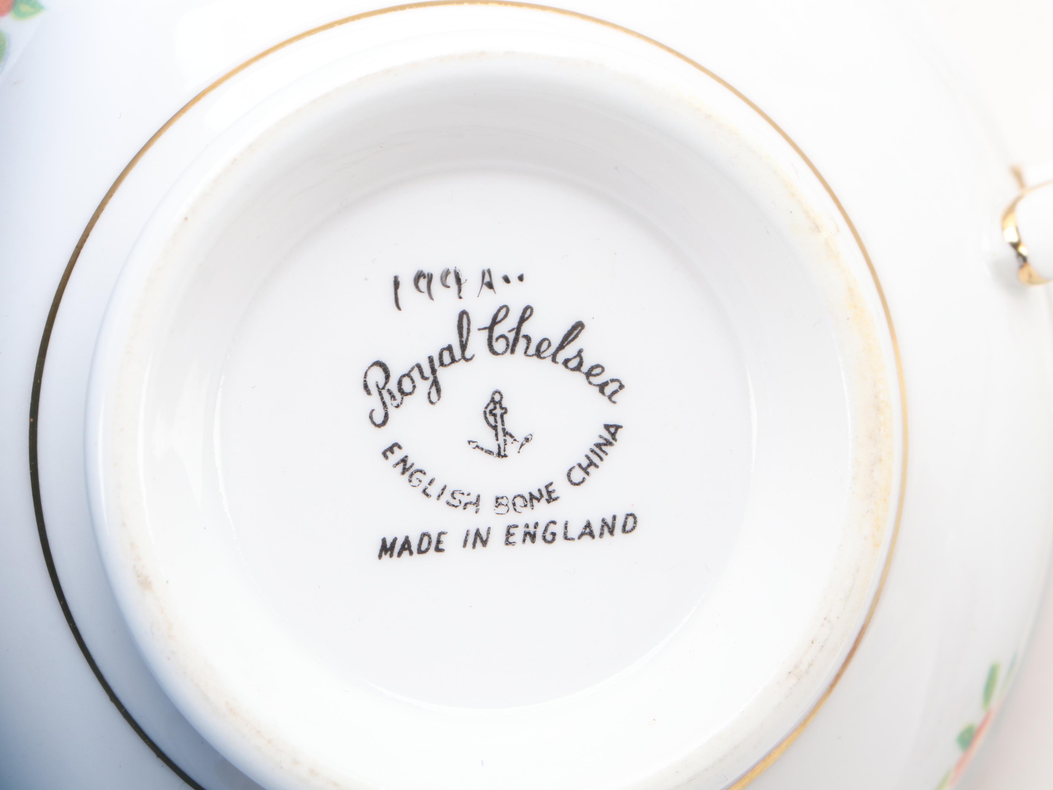 Royal Grafton Blue Willow Bone China Teacup and Saucer with More