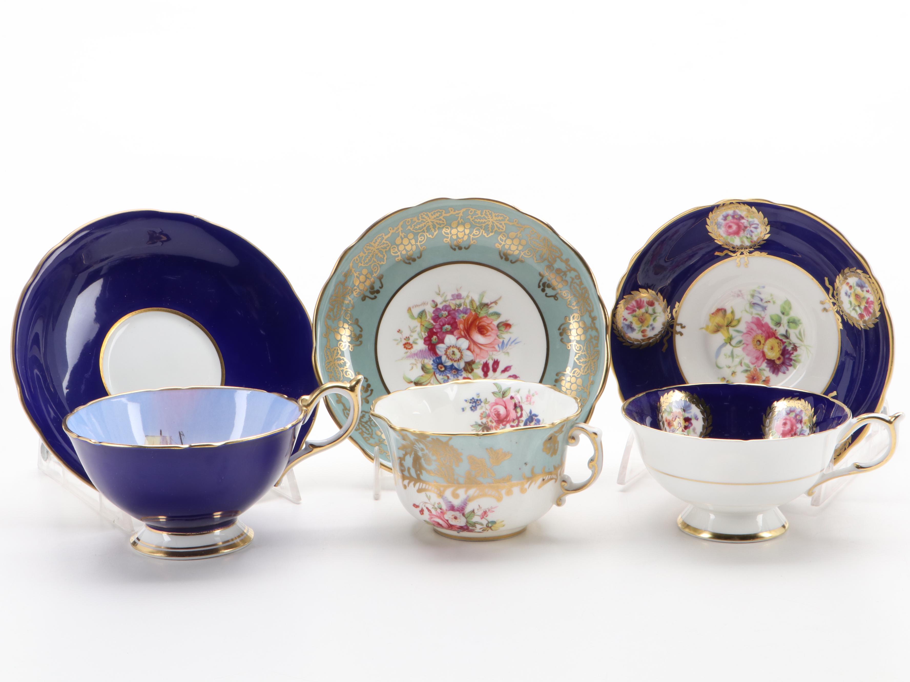 Royal Grafton Blue Willow Bone China Teacup and Saucer with More