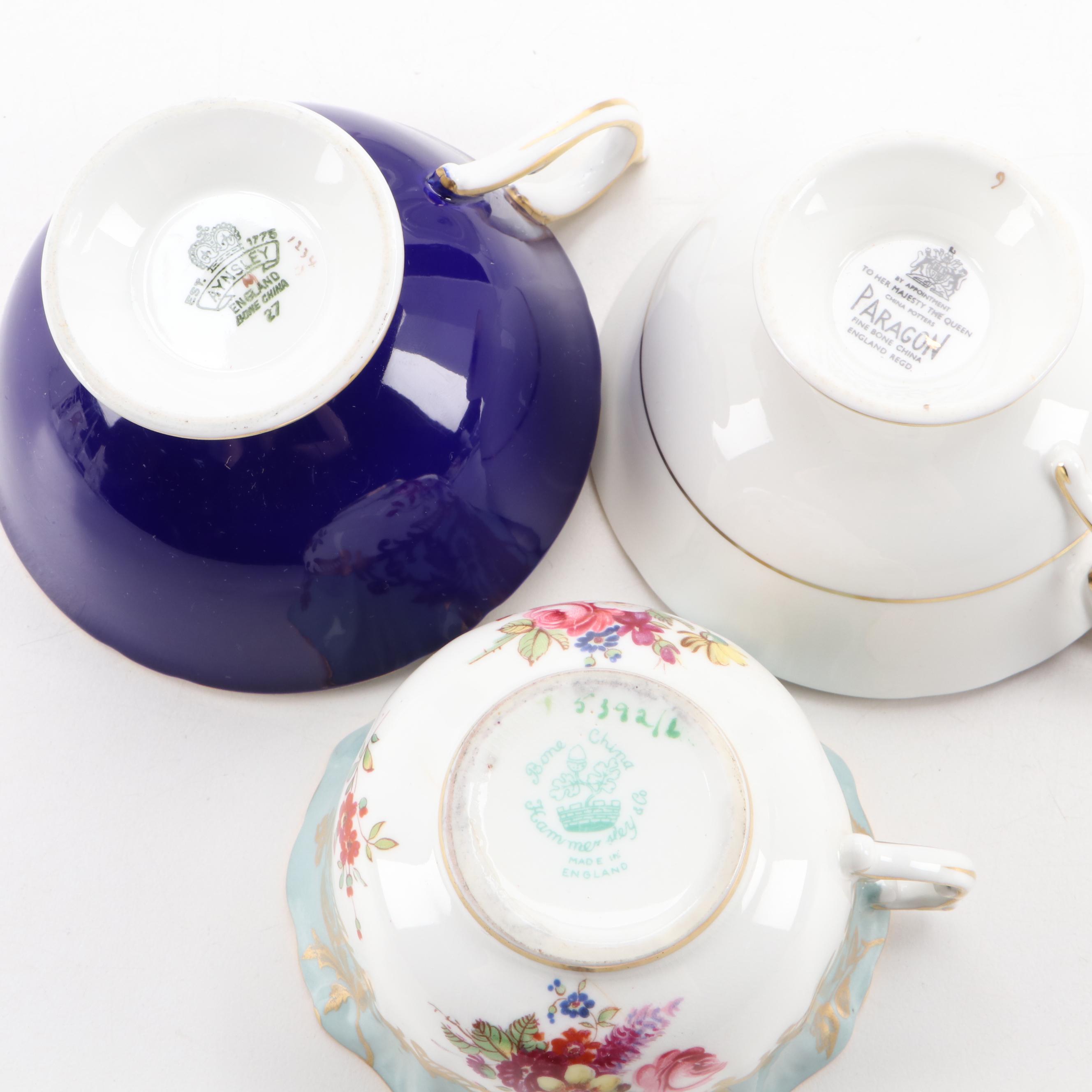 Royal Grafton Blue Willow Bone China Teacup and Saucer with More