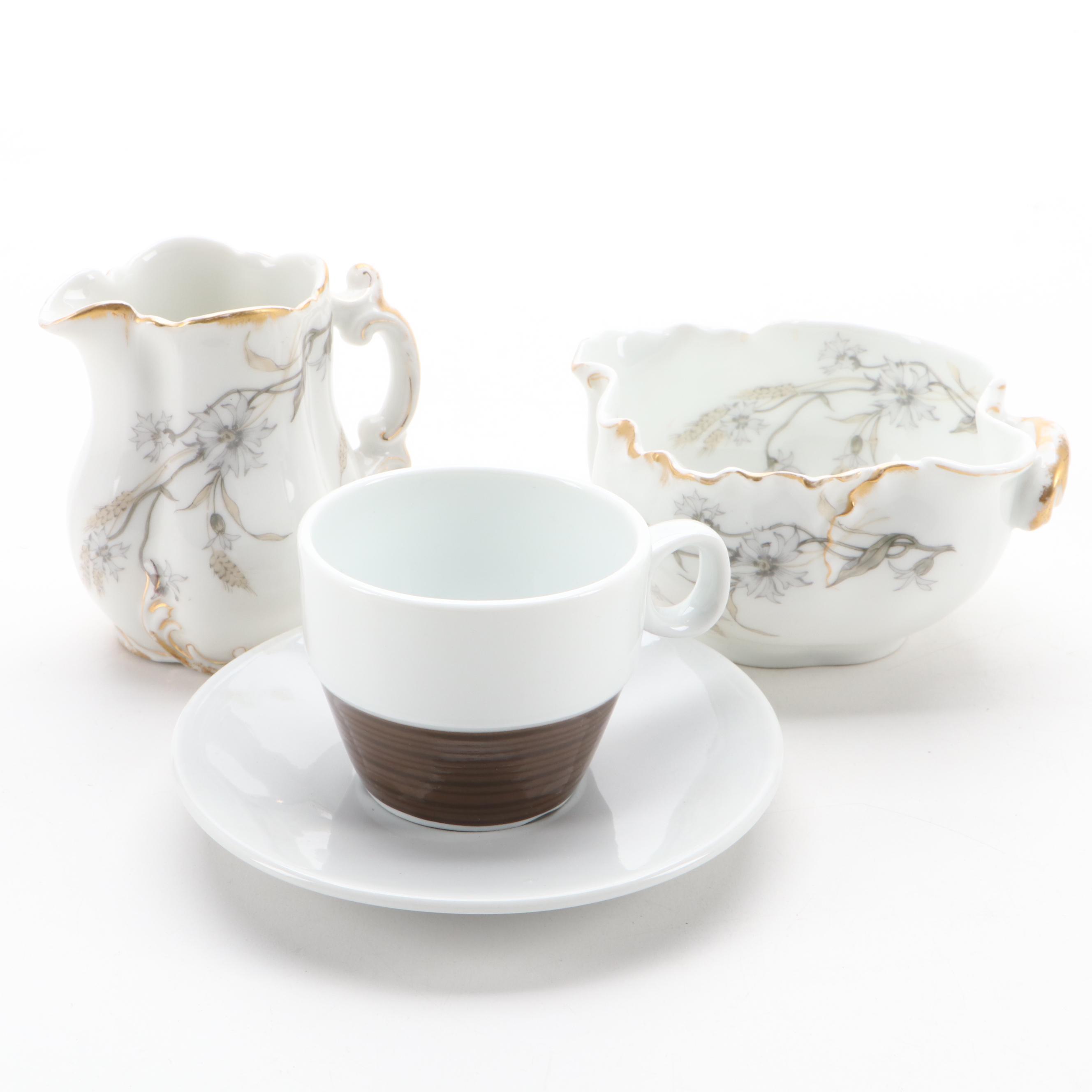 Royal Grafton Blue Willow Bone China Teacup and Saucer with More