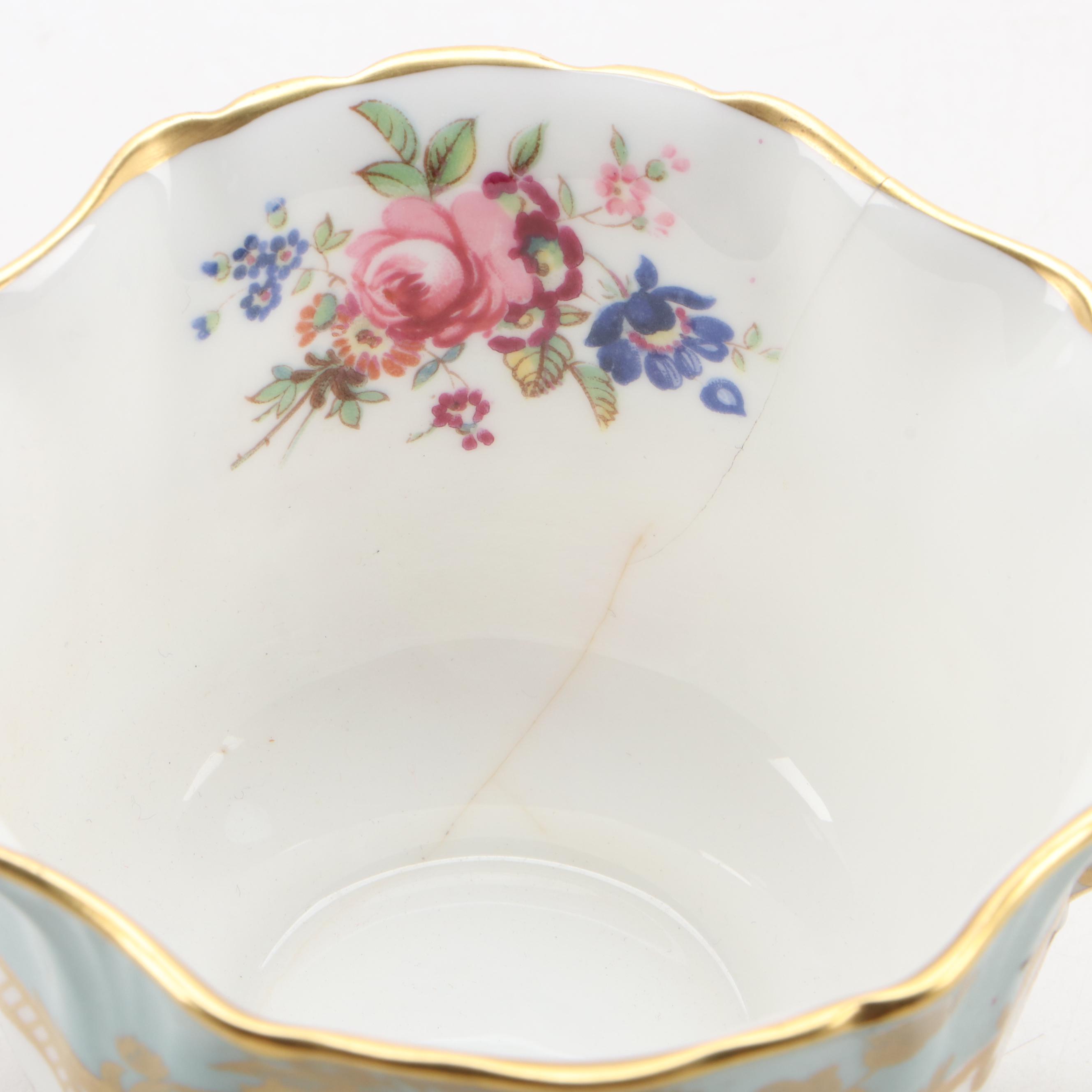 Royal Grafton Blue Willow Bone China Teacup and Saucer with More