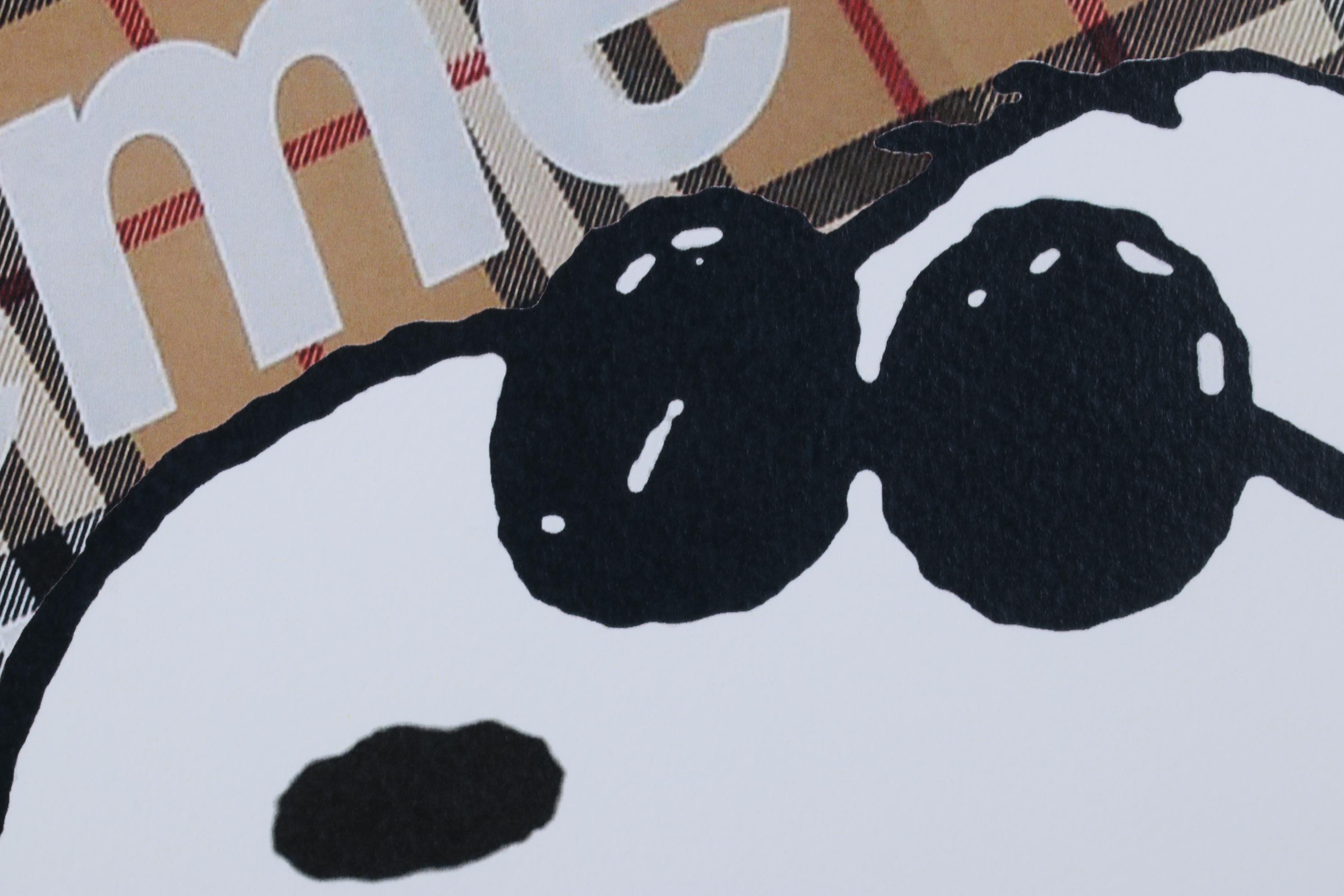 Death NYC Pop Art Graphic Print Snoopy and Woodstock with Burberry