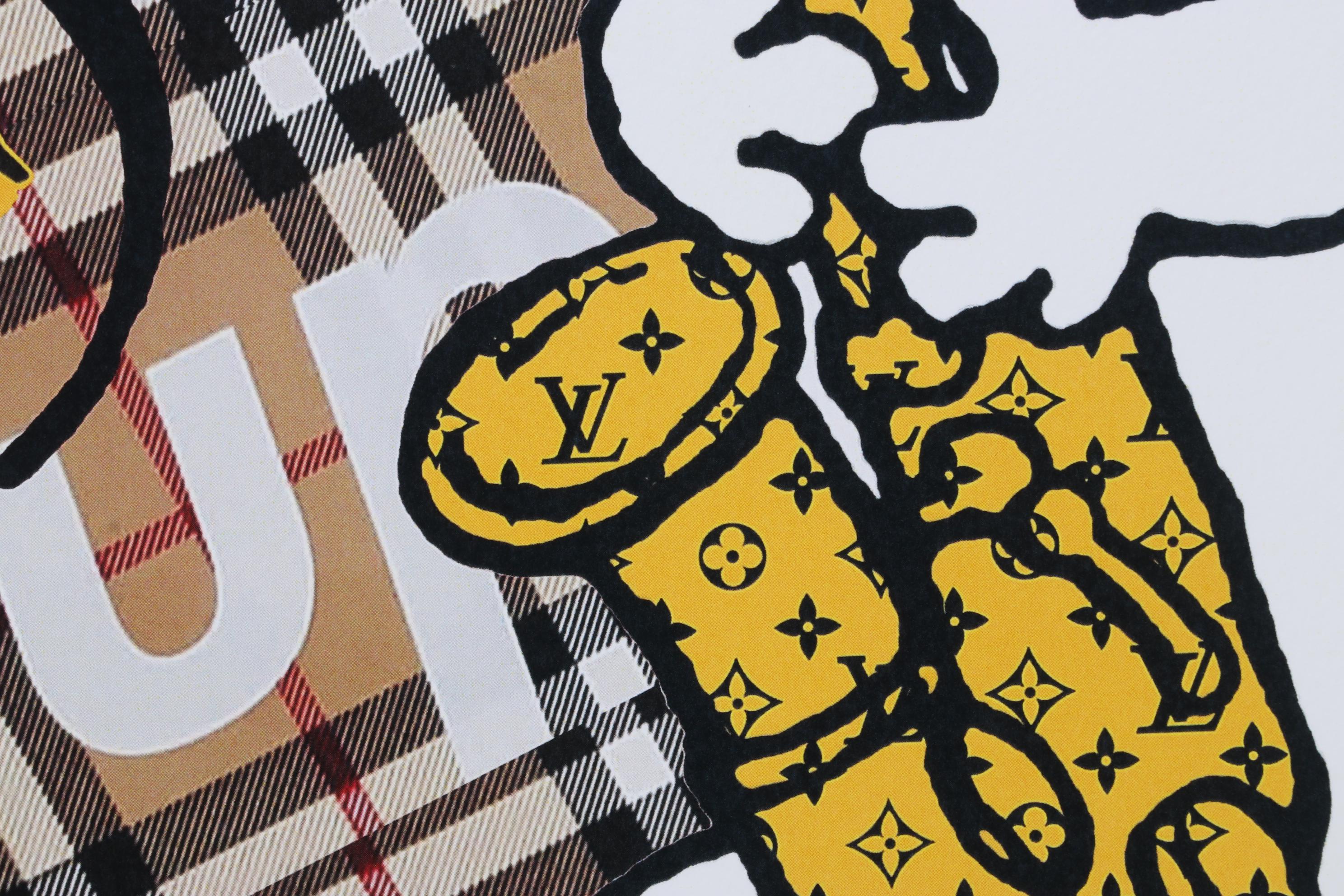 Death NYC Pop Art Graphic Print Snoopy and Woodstock with Burberry
