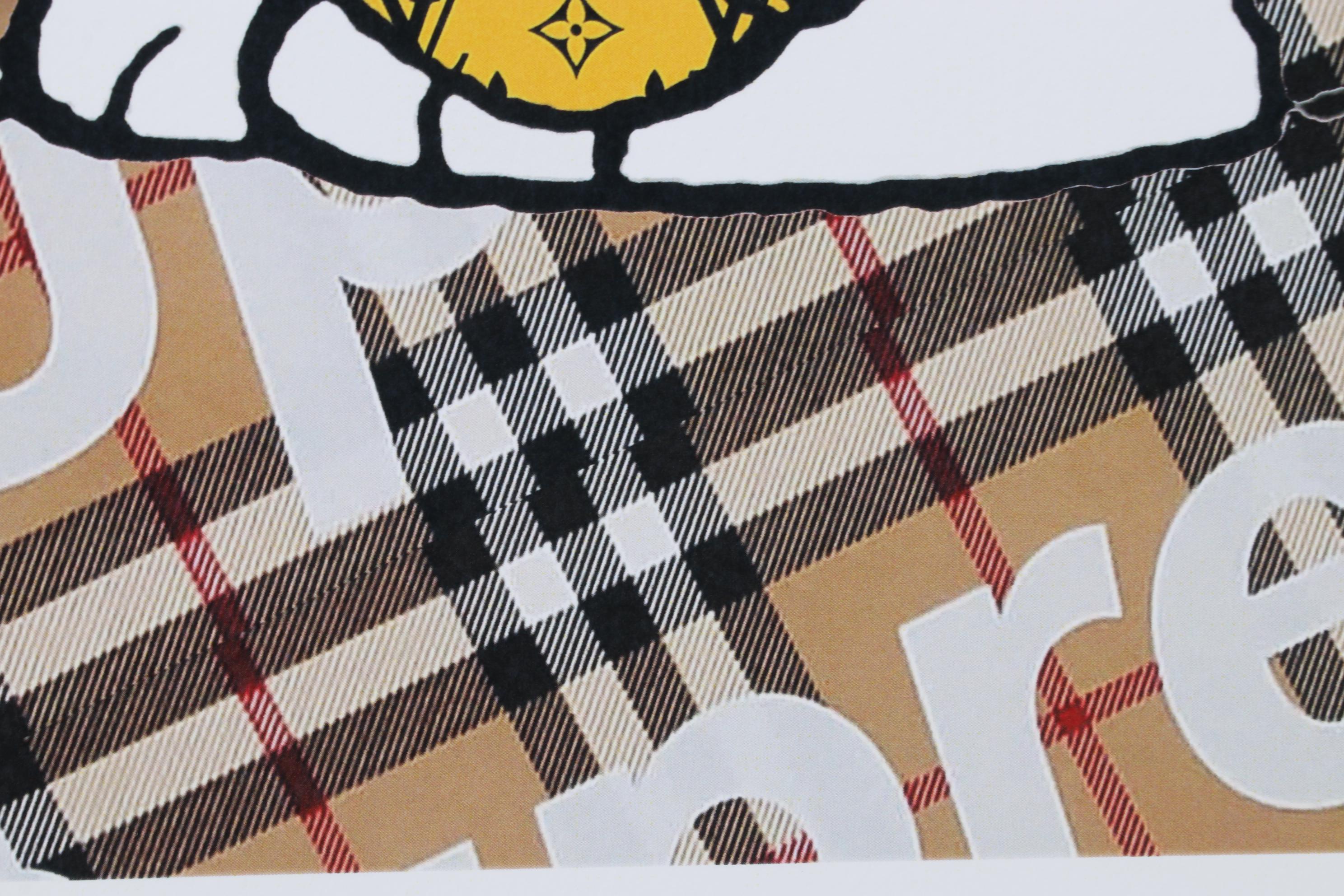 Death NYC Pop Art Graphic Print Snoopy and Woodstock with Burberry