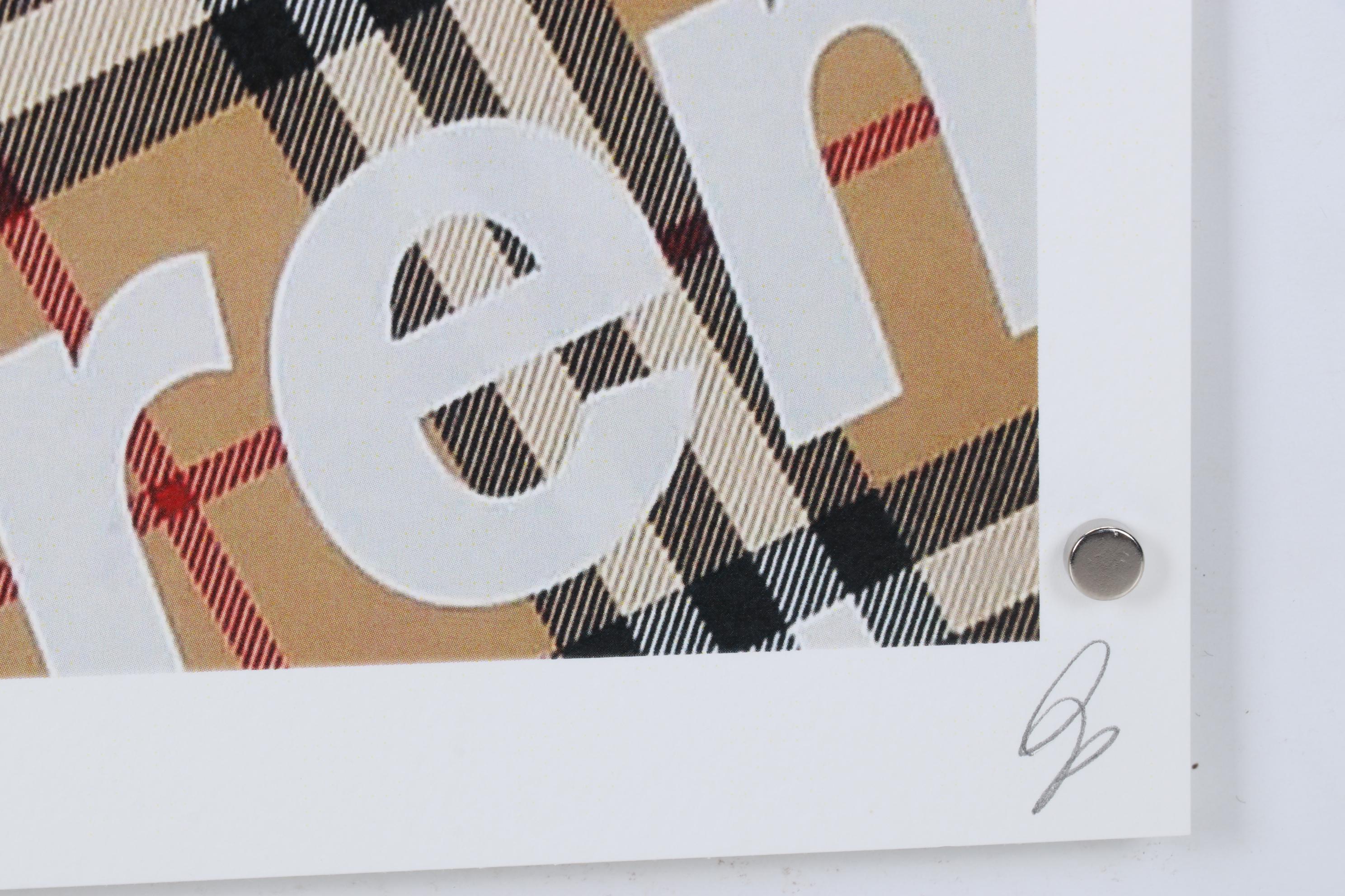 Death NYC Pop Art Graphic Print Snoopy and Woodstock with Burberry